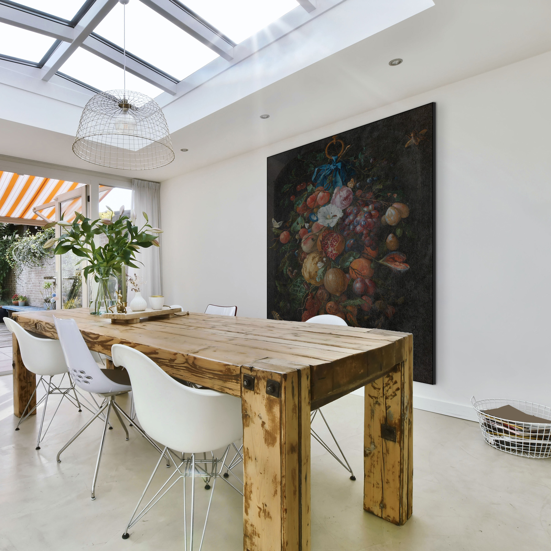 Festoen van vruchten en bloemen, Jan Davidsz. de Heem - Rijksmuseum - Afbeelding 3