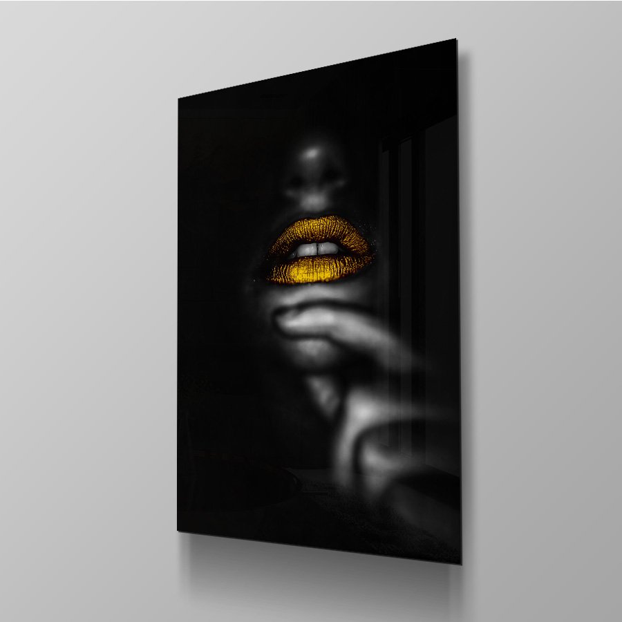 Gold Lips Black Woman - Afbeelding 4