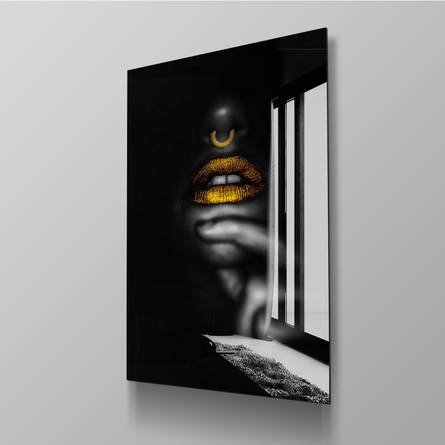 Gold Lips Black Woman - Afbeelding 9