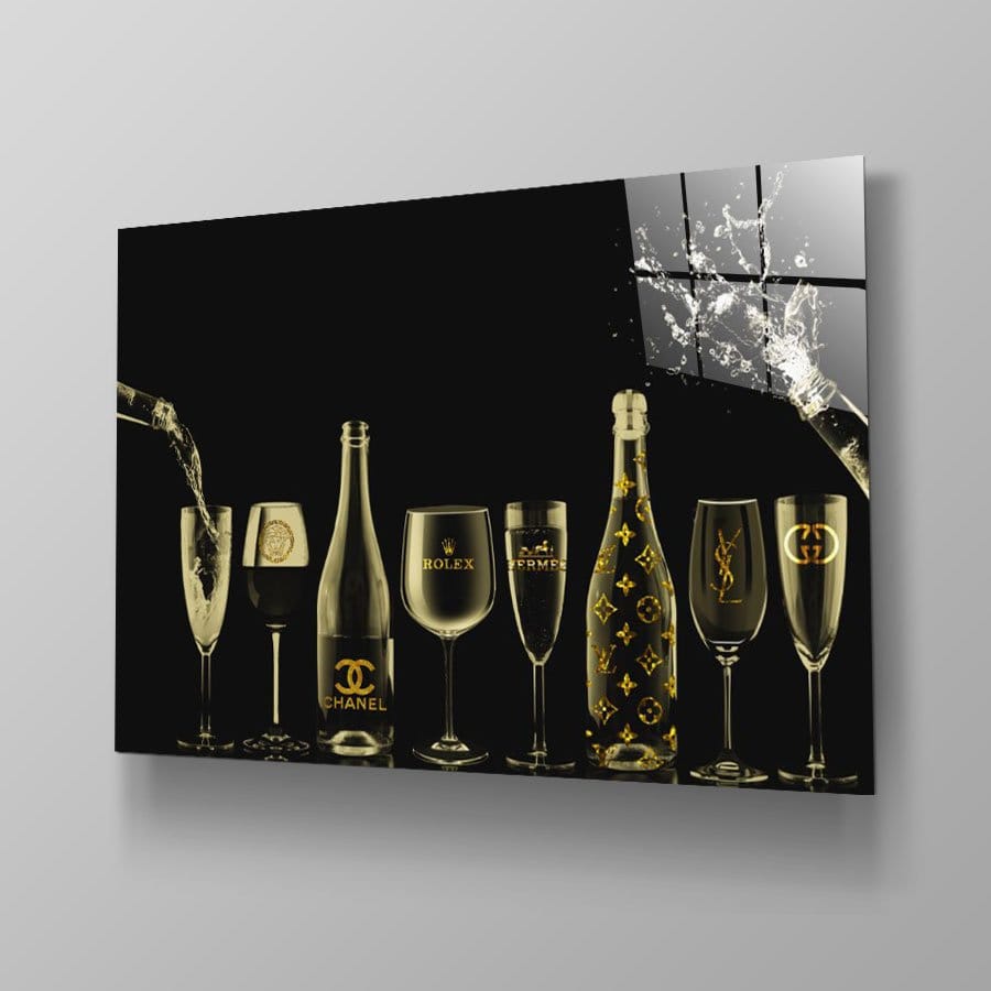 Golden champagne bottles - Afbeelding 9
