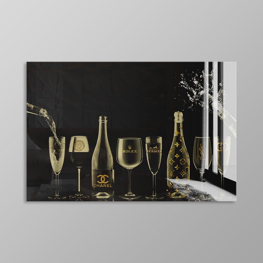 Golden champagne bottles - Afbeelding 10