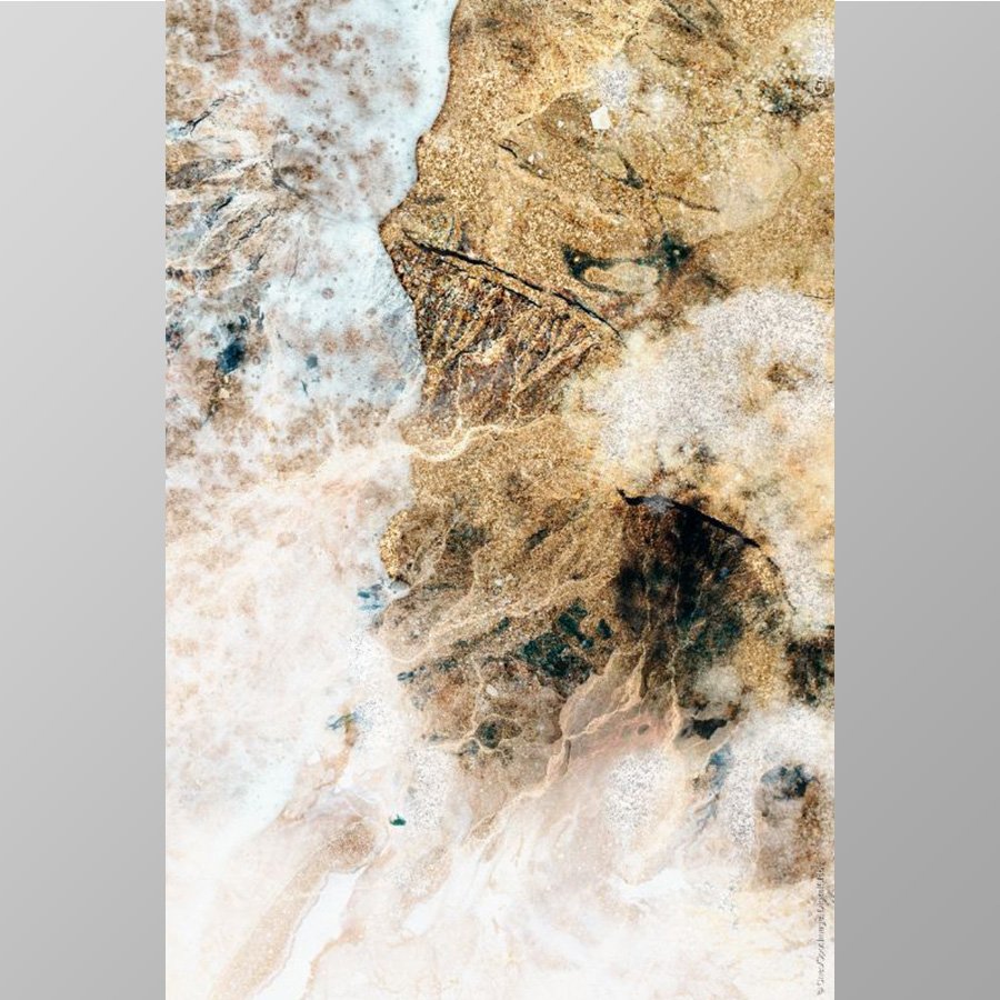 Golden Coastal Abstract