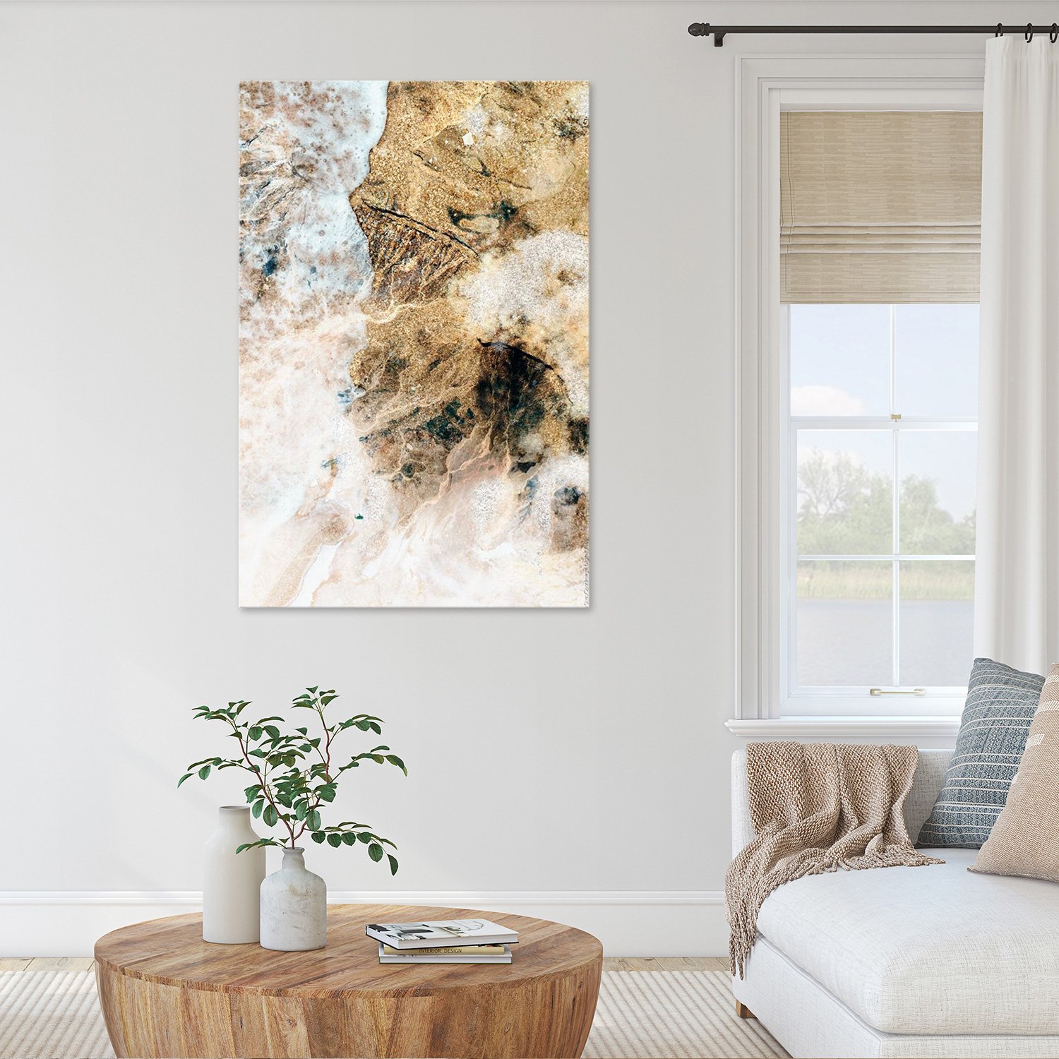 Golden Coastal Abstract - Afbeelding 7