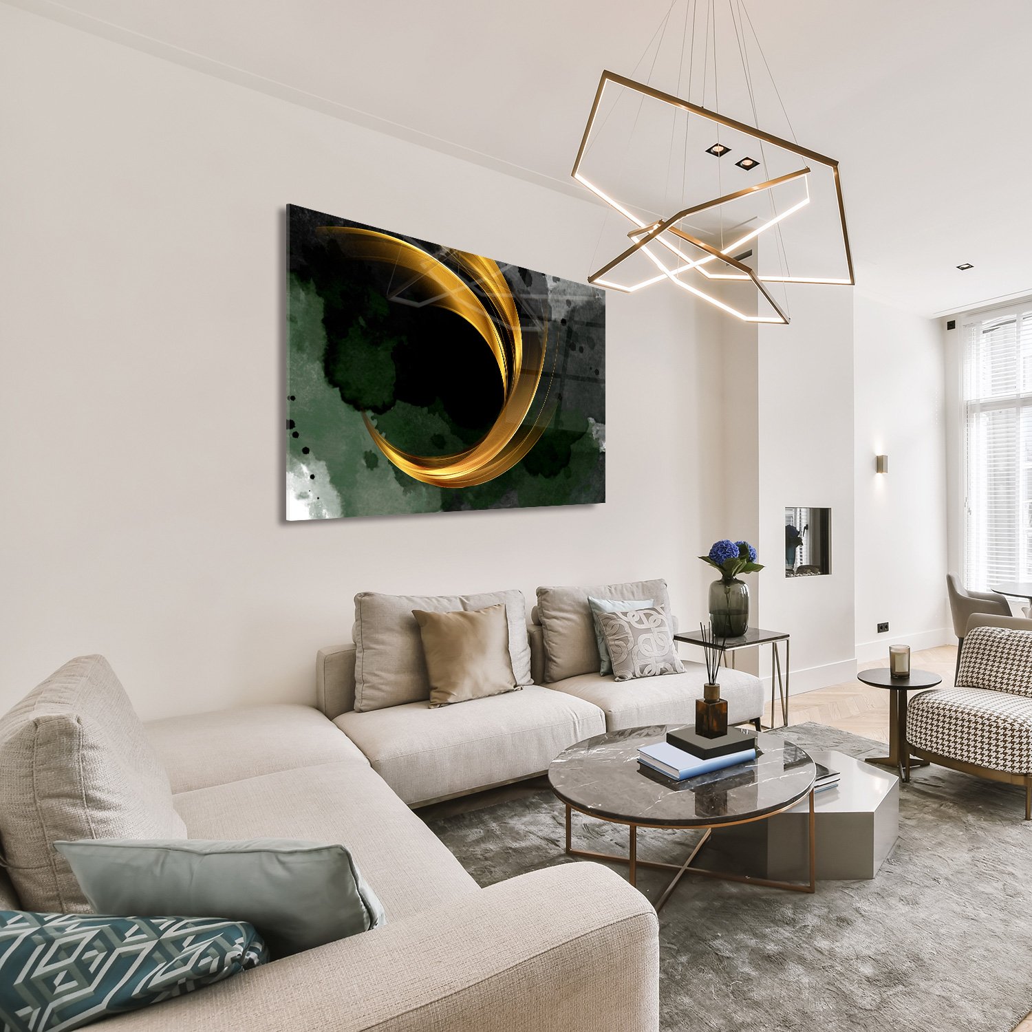 Golden Crescent Abstract - Afbeelding 5