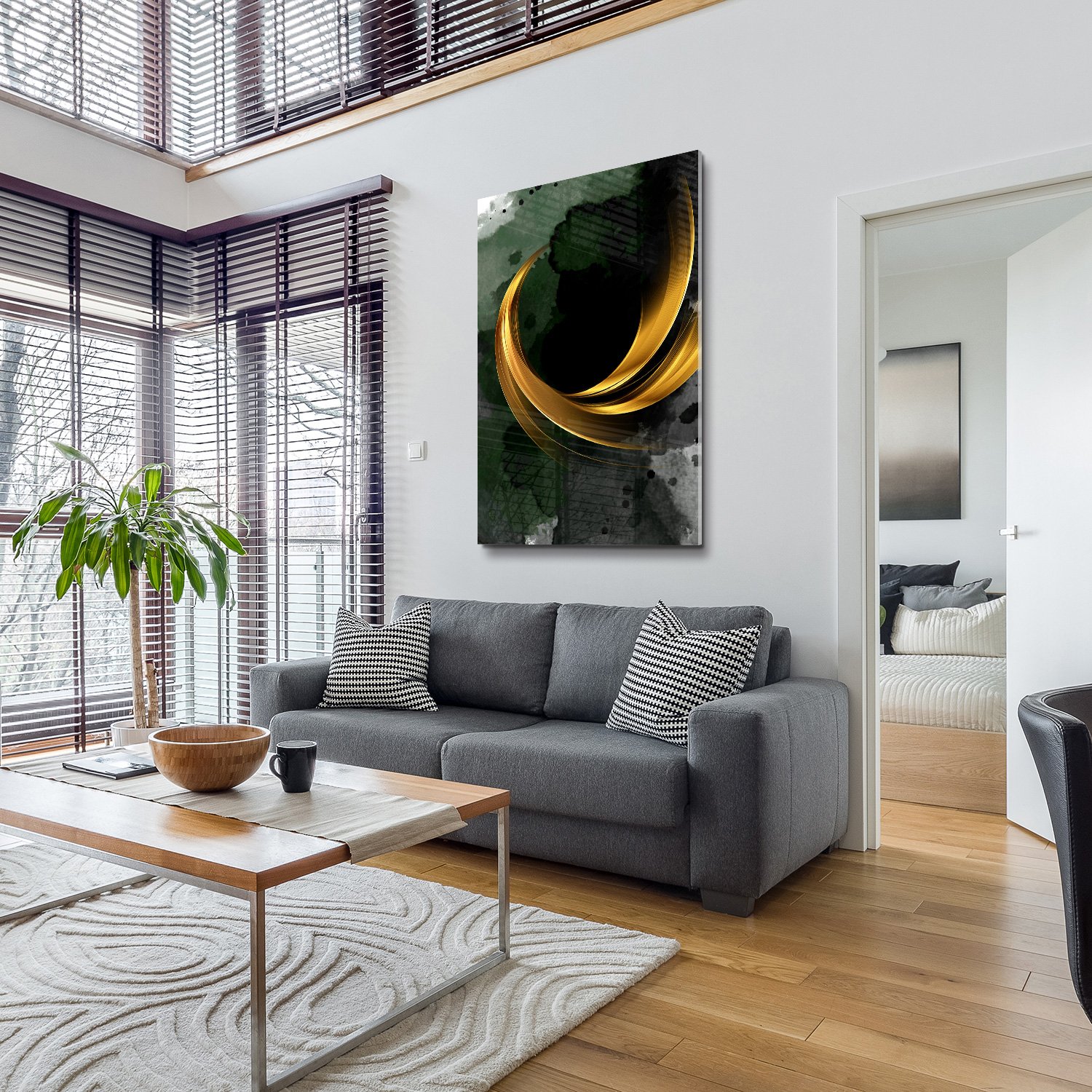 Golden Crescent Abstract - Afbeelding 2