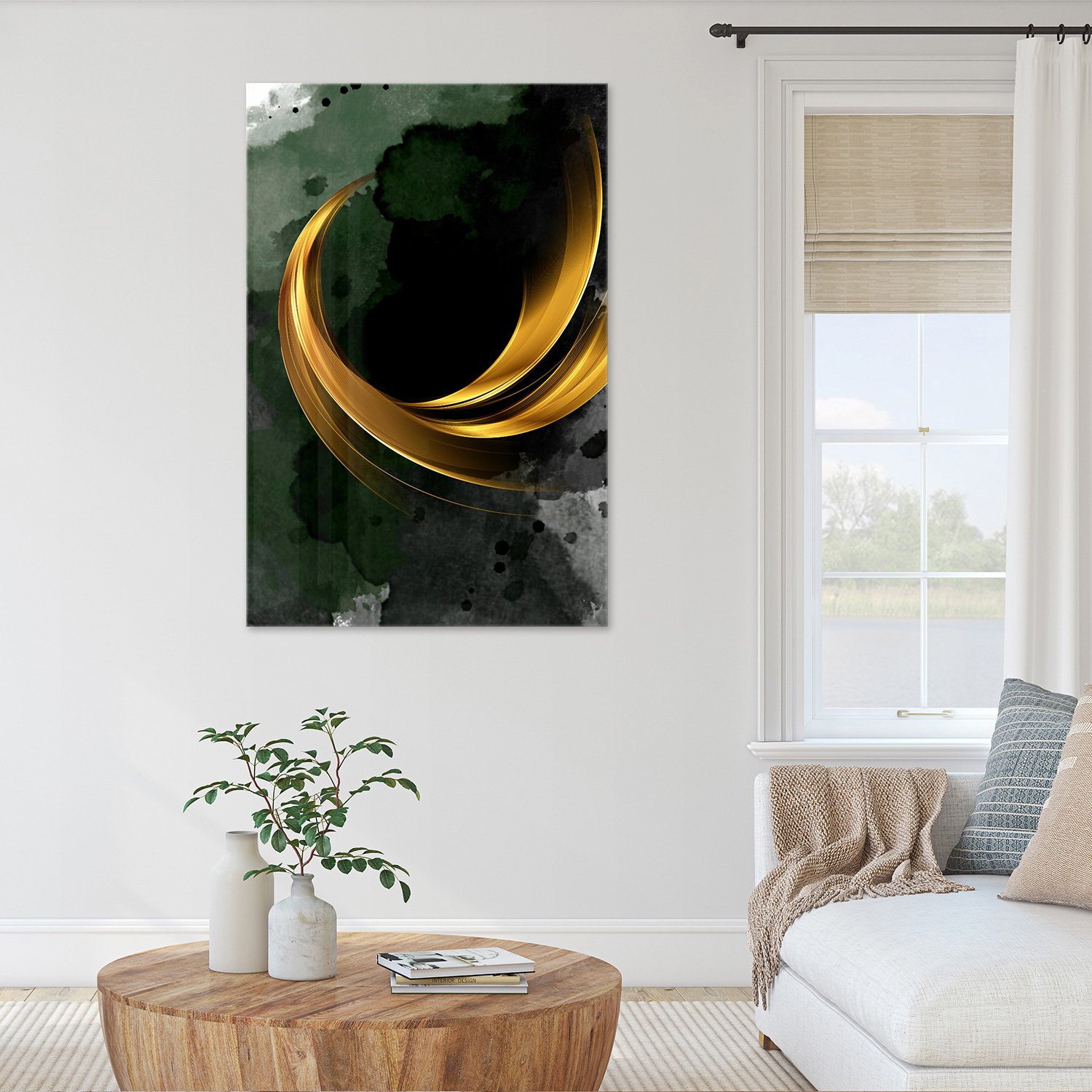 Golden Crescent Abstract - Afbeelding 6