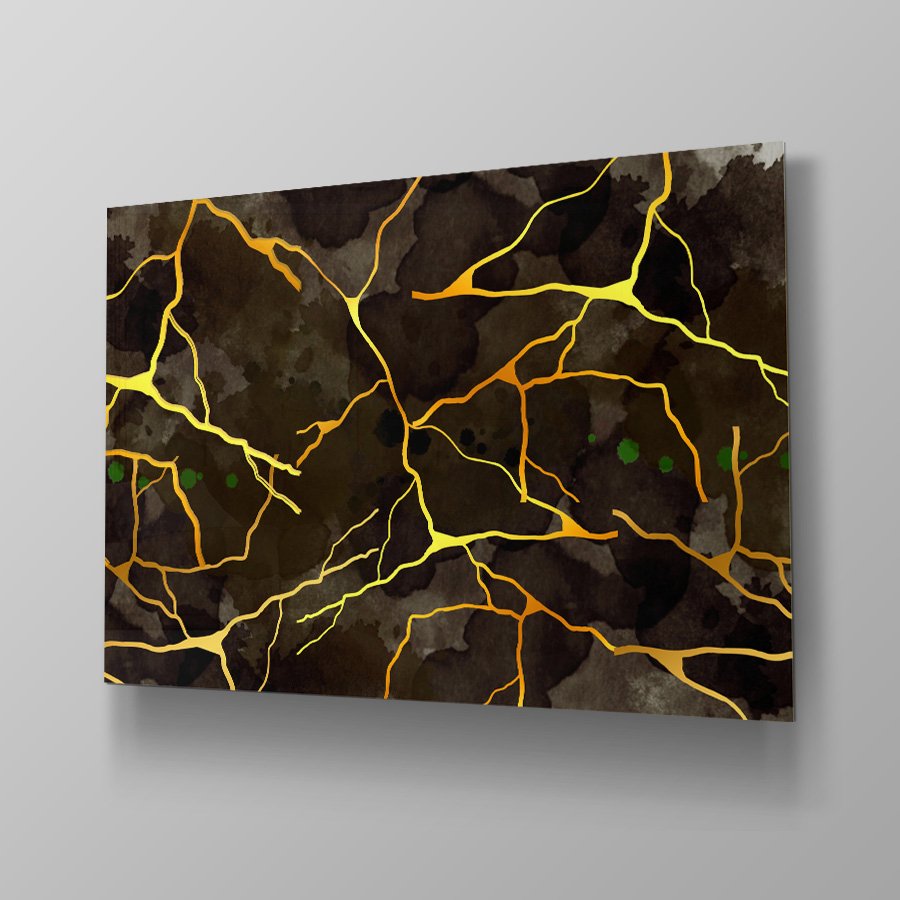 Golden Lines Abstract - Afbeelding 2