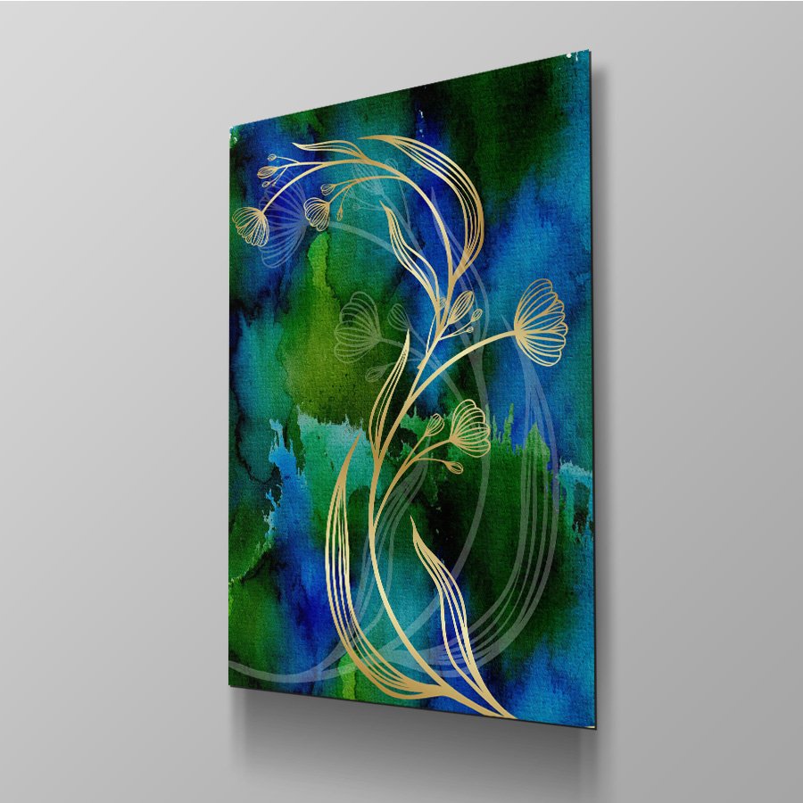 Golden Plant Abstract - Afbeelding 4