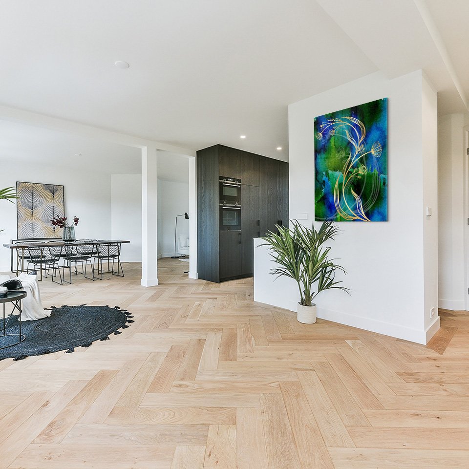 Golden Plant Abstract - Afbeelding 3