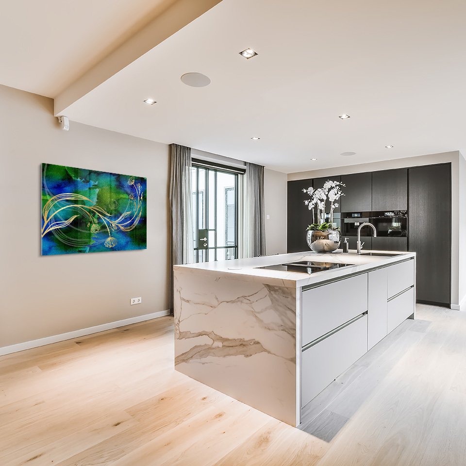 Golden Plant Abstract - Afbeelding 5