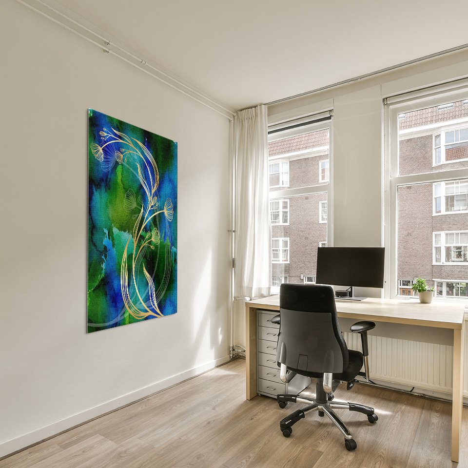 Golden Plant Abstract - Afbeelding 7