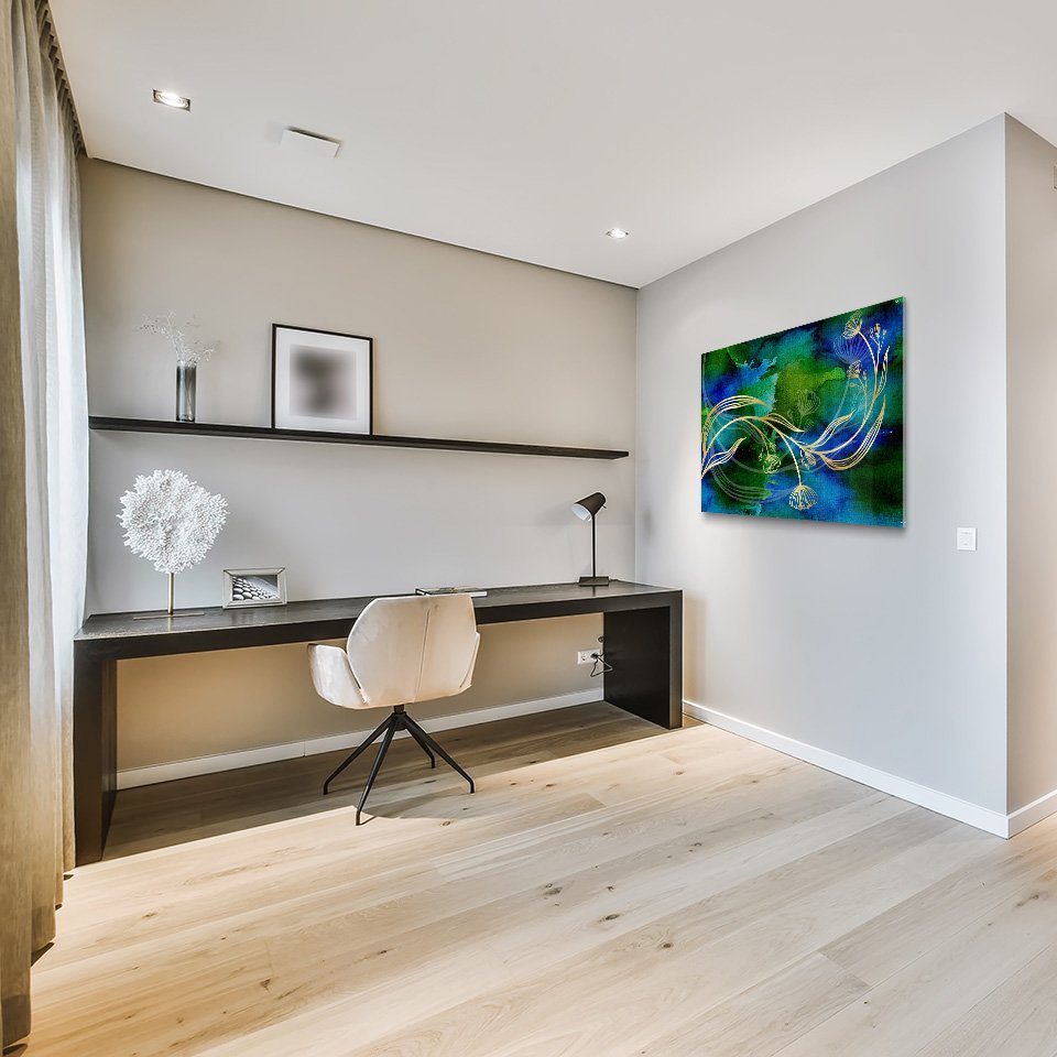 Golden Plant Abstract - Afbeelding 8