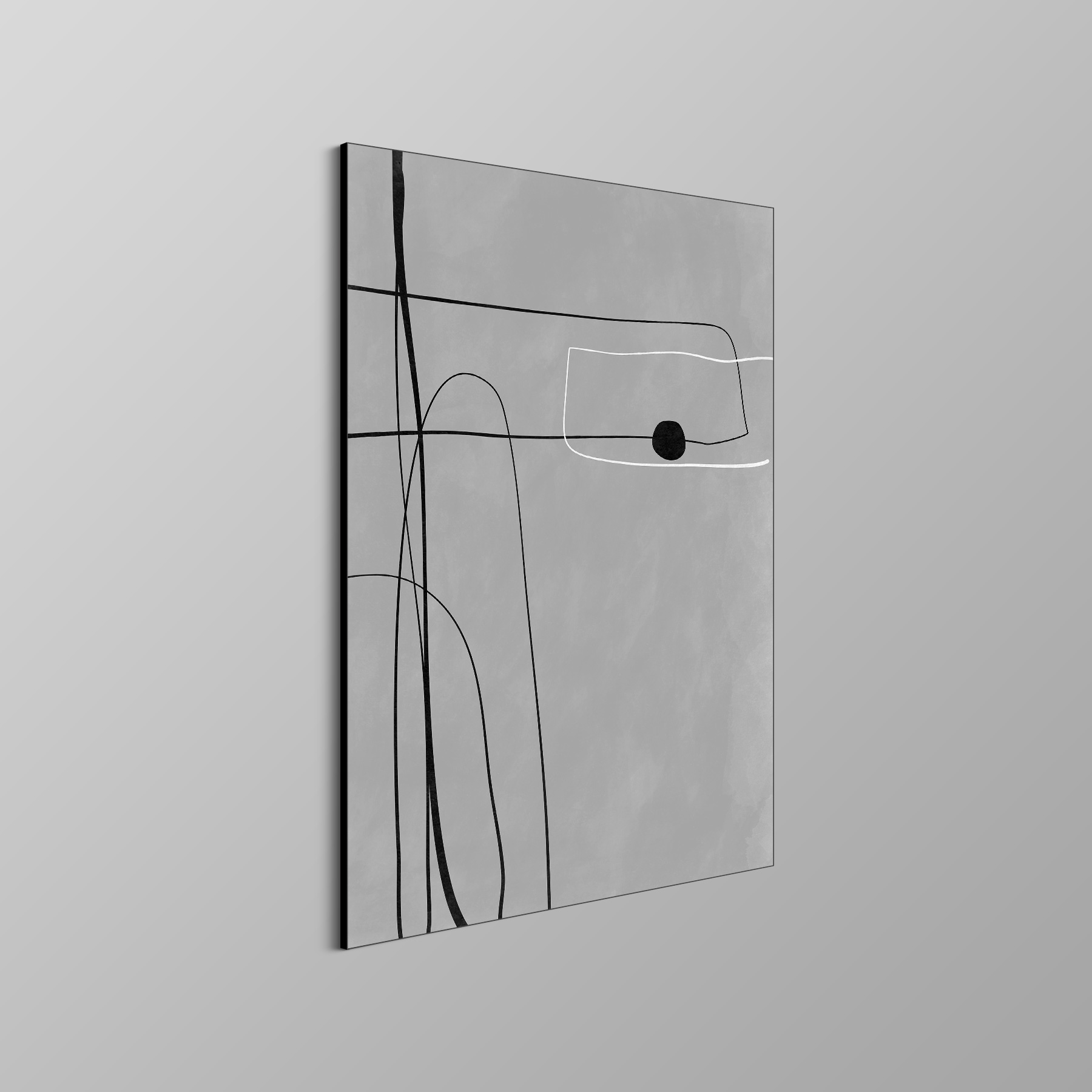 Grey Black Line Art - Afbeelding 4