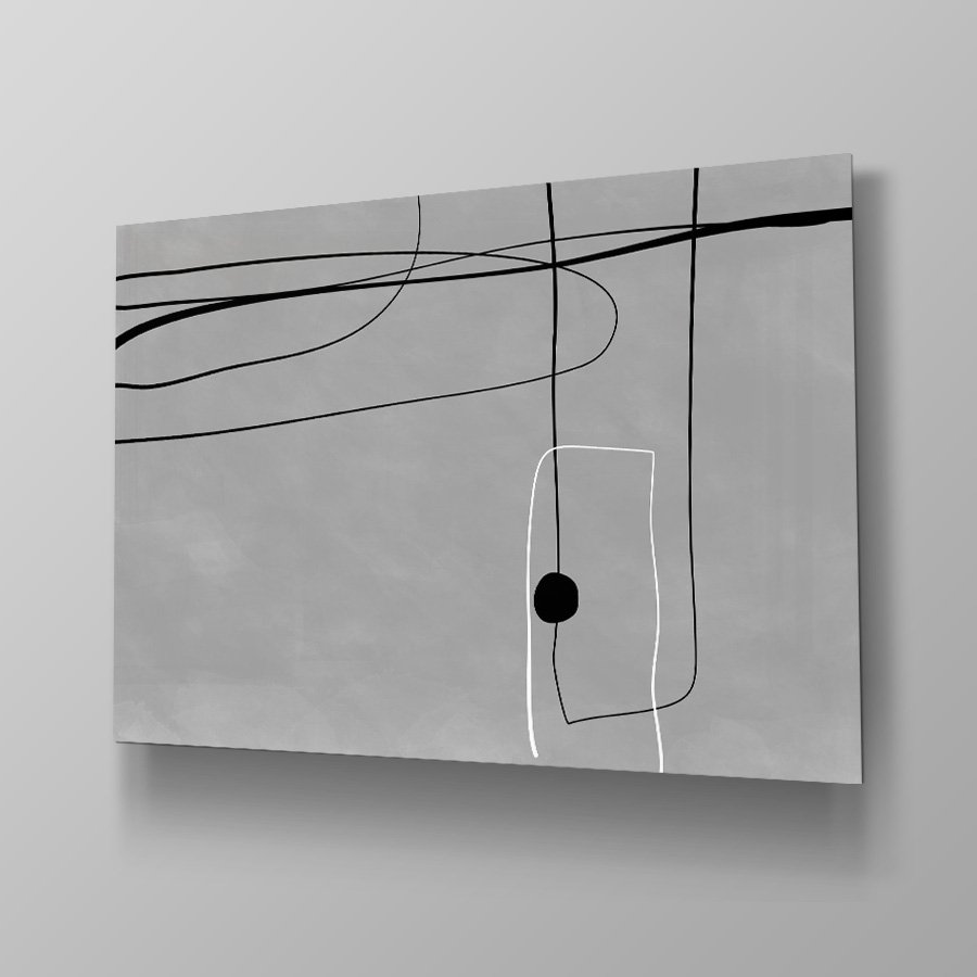 Grey Black Line Art - Afbeelding 4