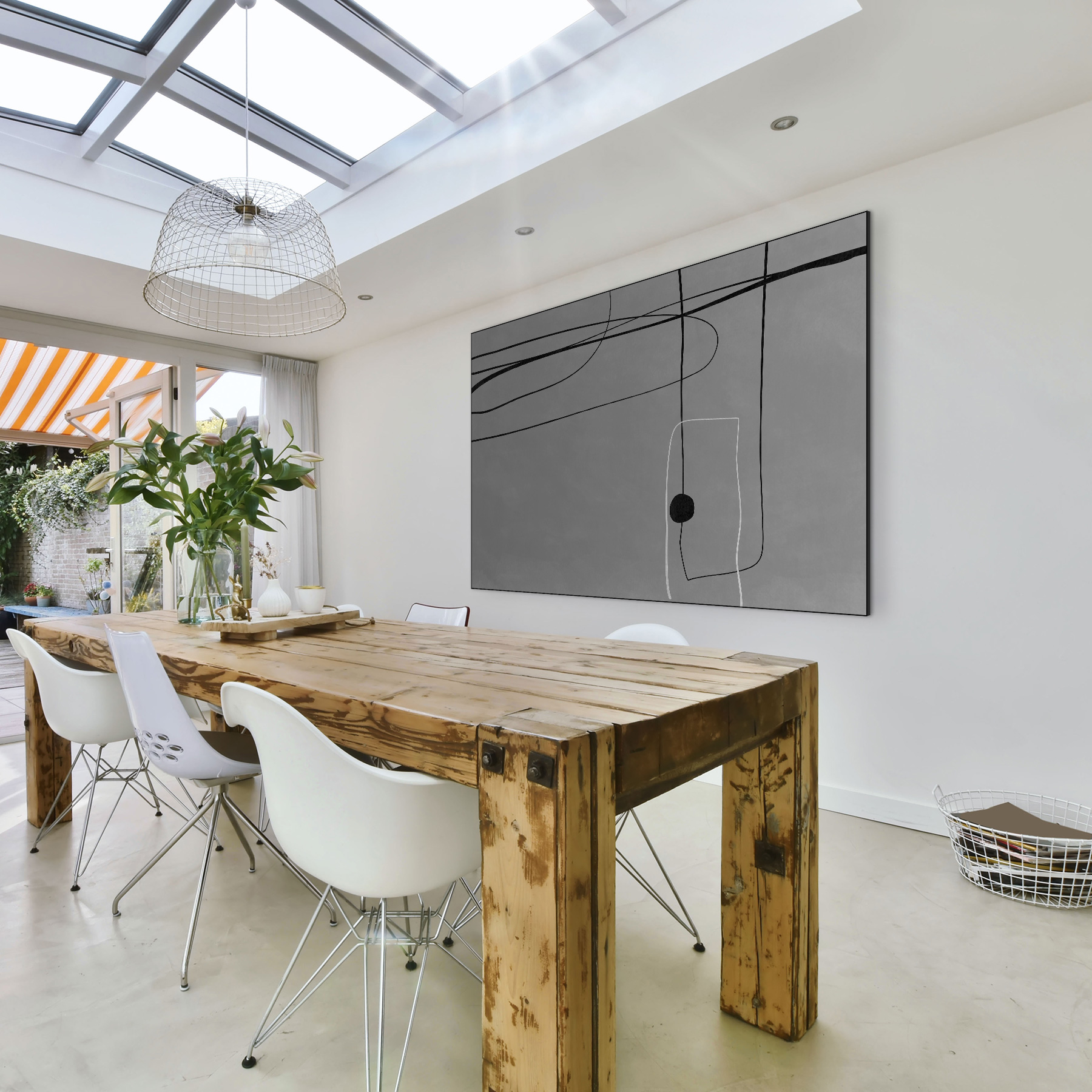 Grey Black Line Art - Afbeelding 3