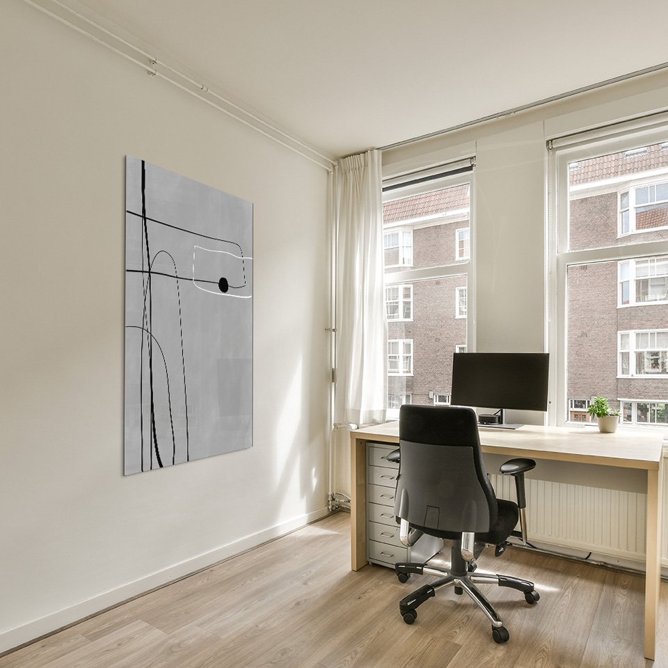 Grey Black Line Art - Afbeelding 6