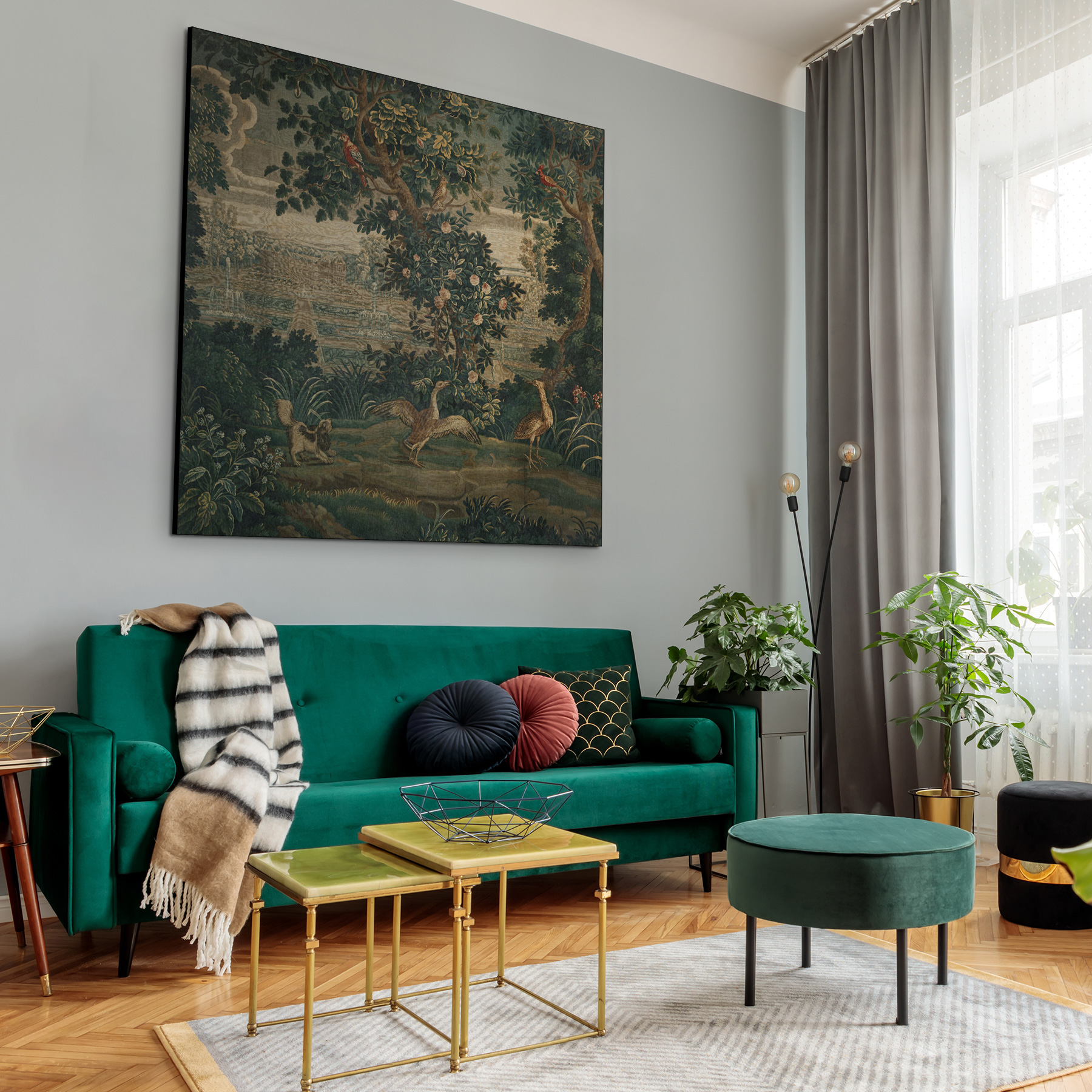 Groen met kasteel en tuin - Katharine Ghuys