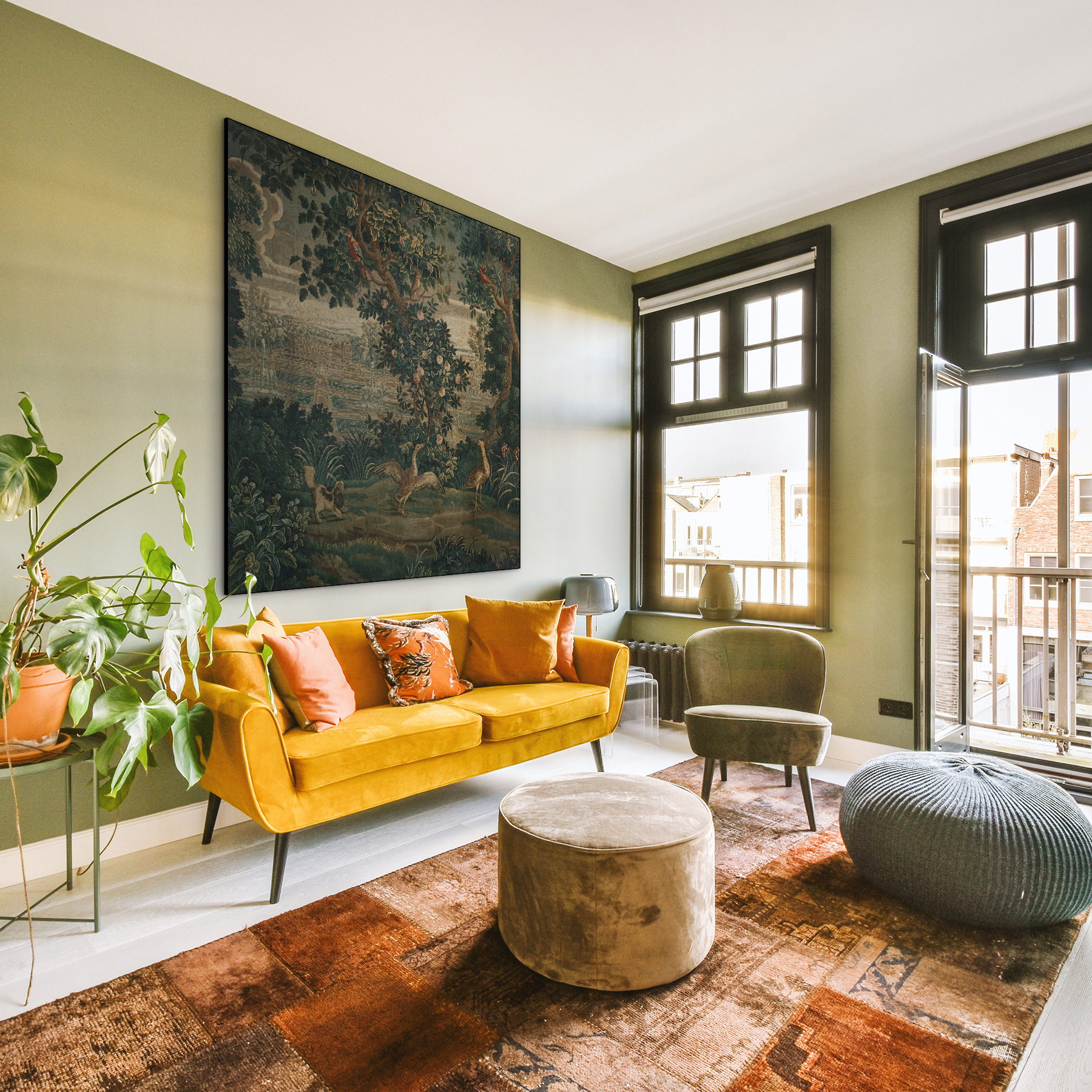 Groen met kasteel en tuin - Katharine Ghuys - Afbeelding 6