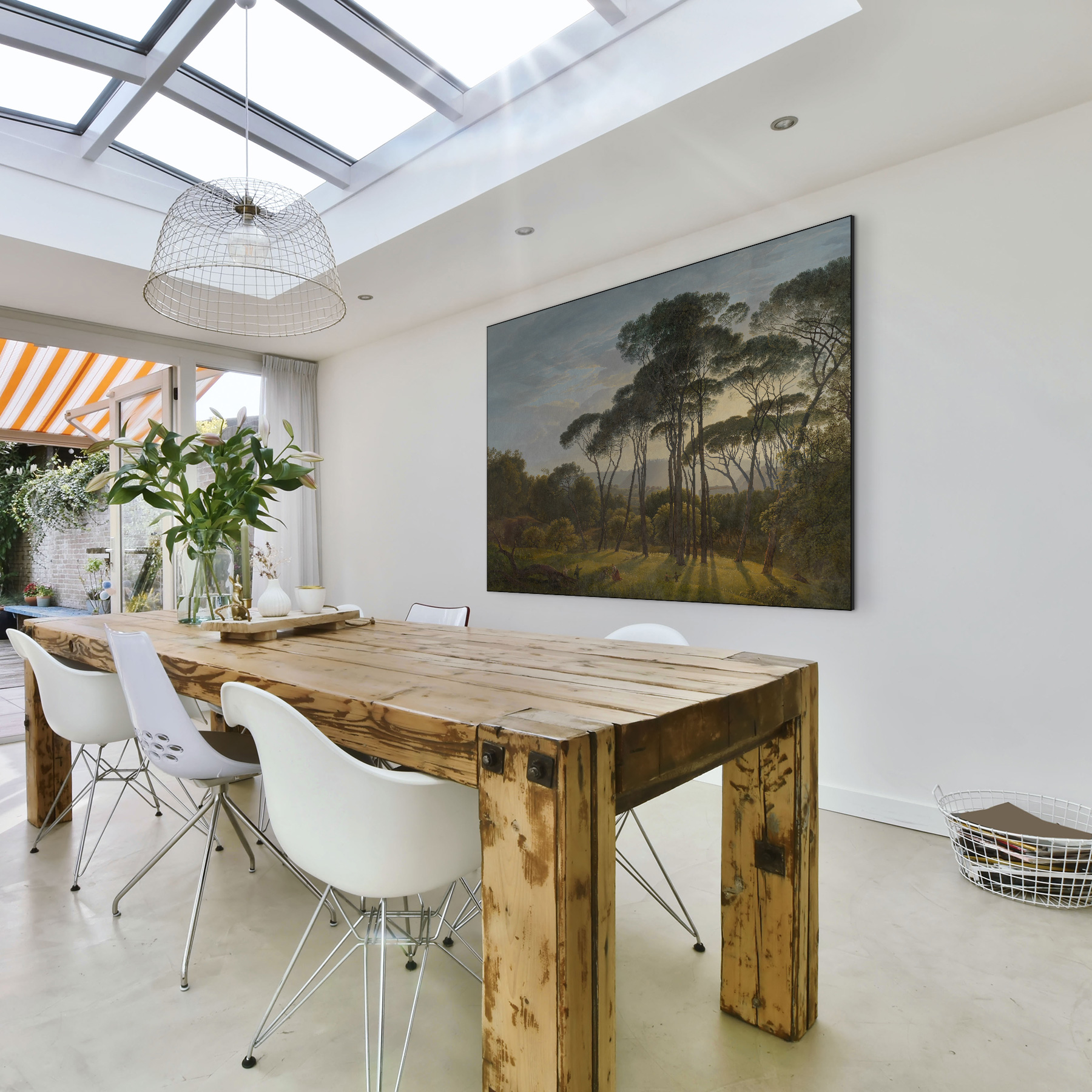 Italiaans landschap met pijnbomen - Hendrik Voogd - Afbeelding 5