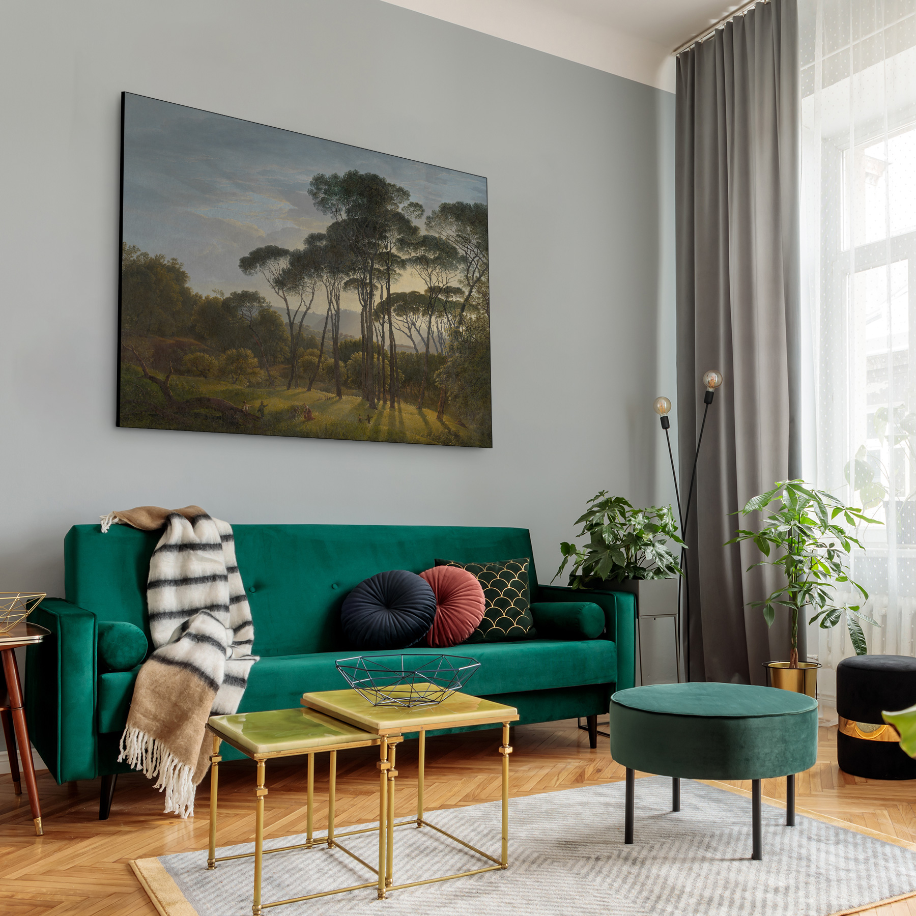 Italiaans landschap met pijnbomen - Hendrik Voogd - Afbeelding 6