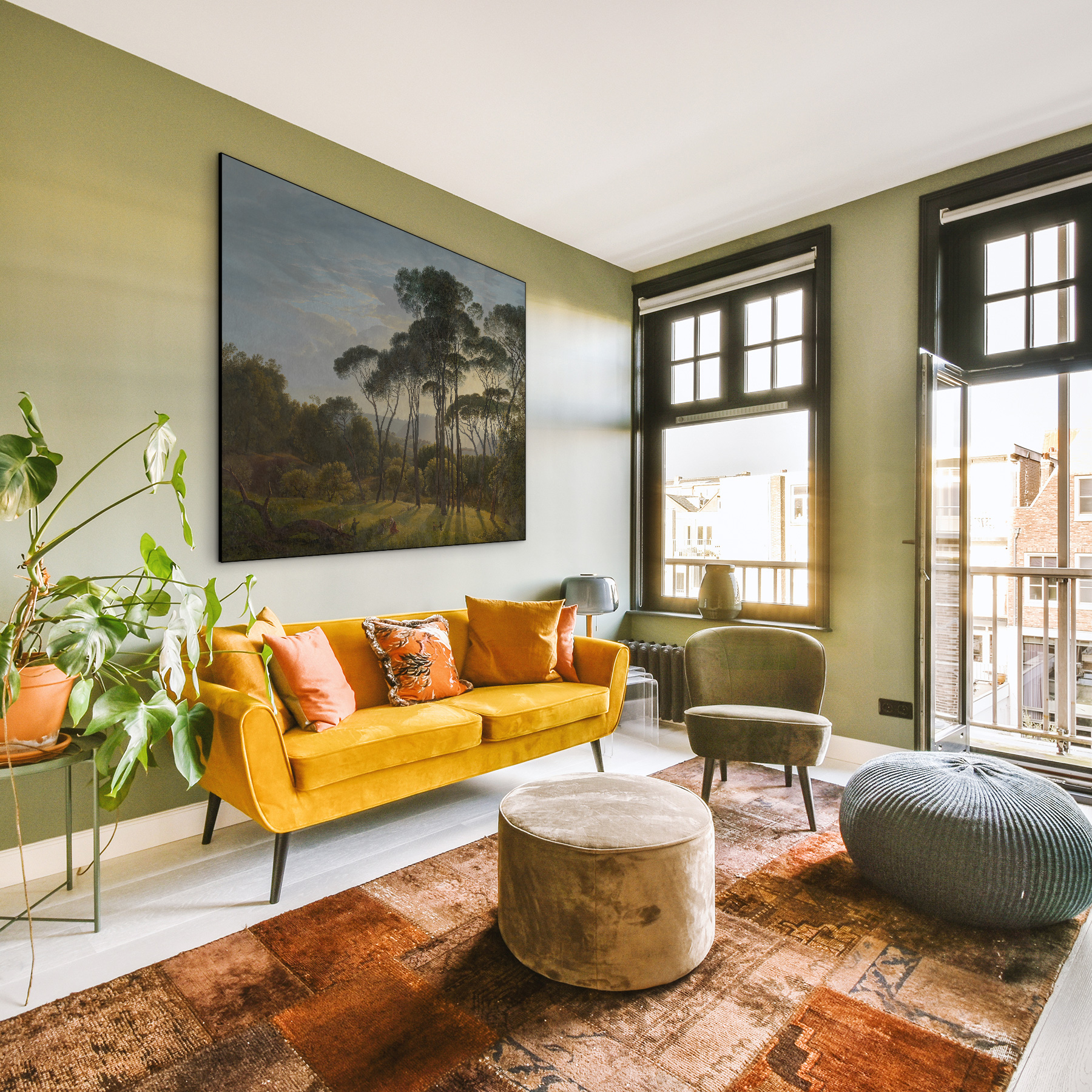 Italiaans landschap met pijnbomen - Hendrik Voogd - Afbeelding 7