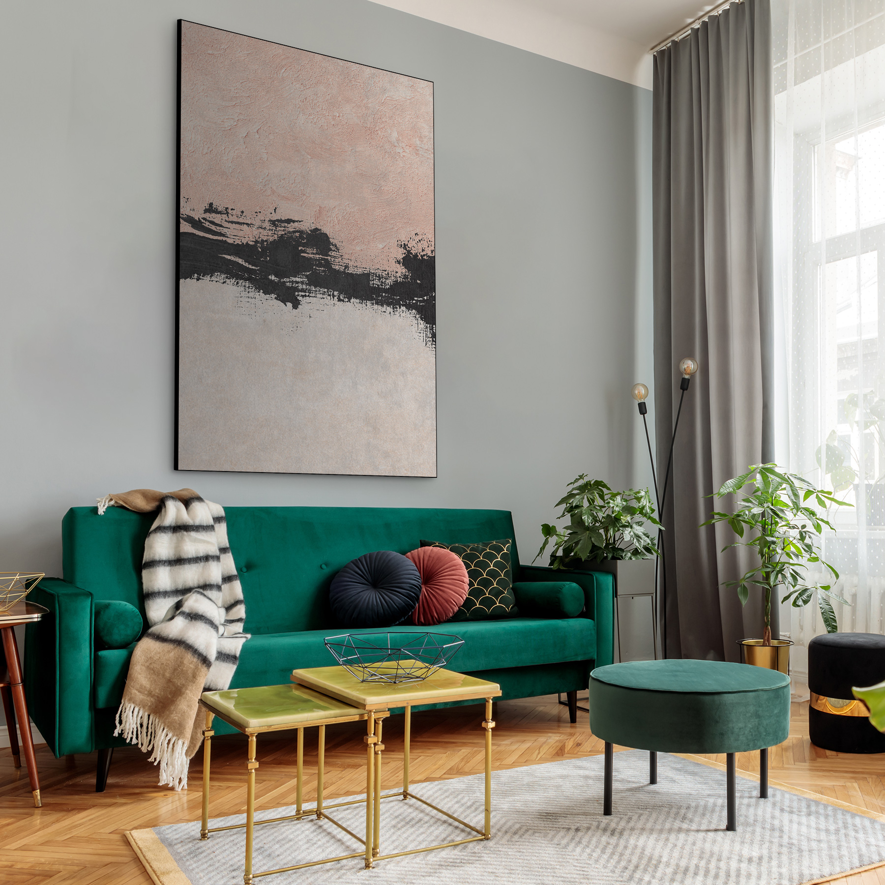 Japandi Black & Blush