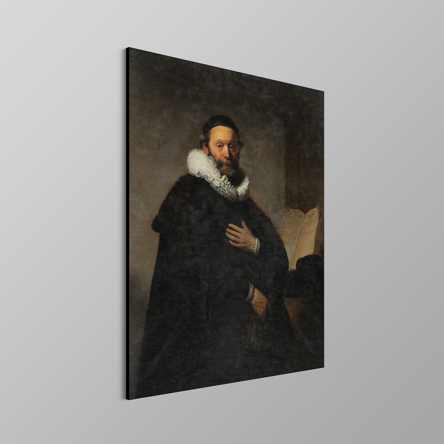 Johannes Wtenbogaert, Rembrandt van Rijn - Rijksmuseum - Afbeelding 4