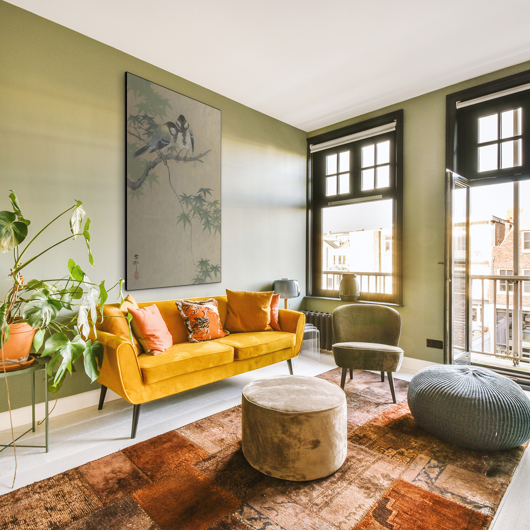 Koolmezen op esdoorntak Koson - Ohara Koson - Rijksmuseum - Afbeelding 7