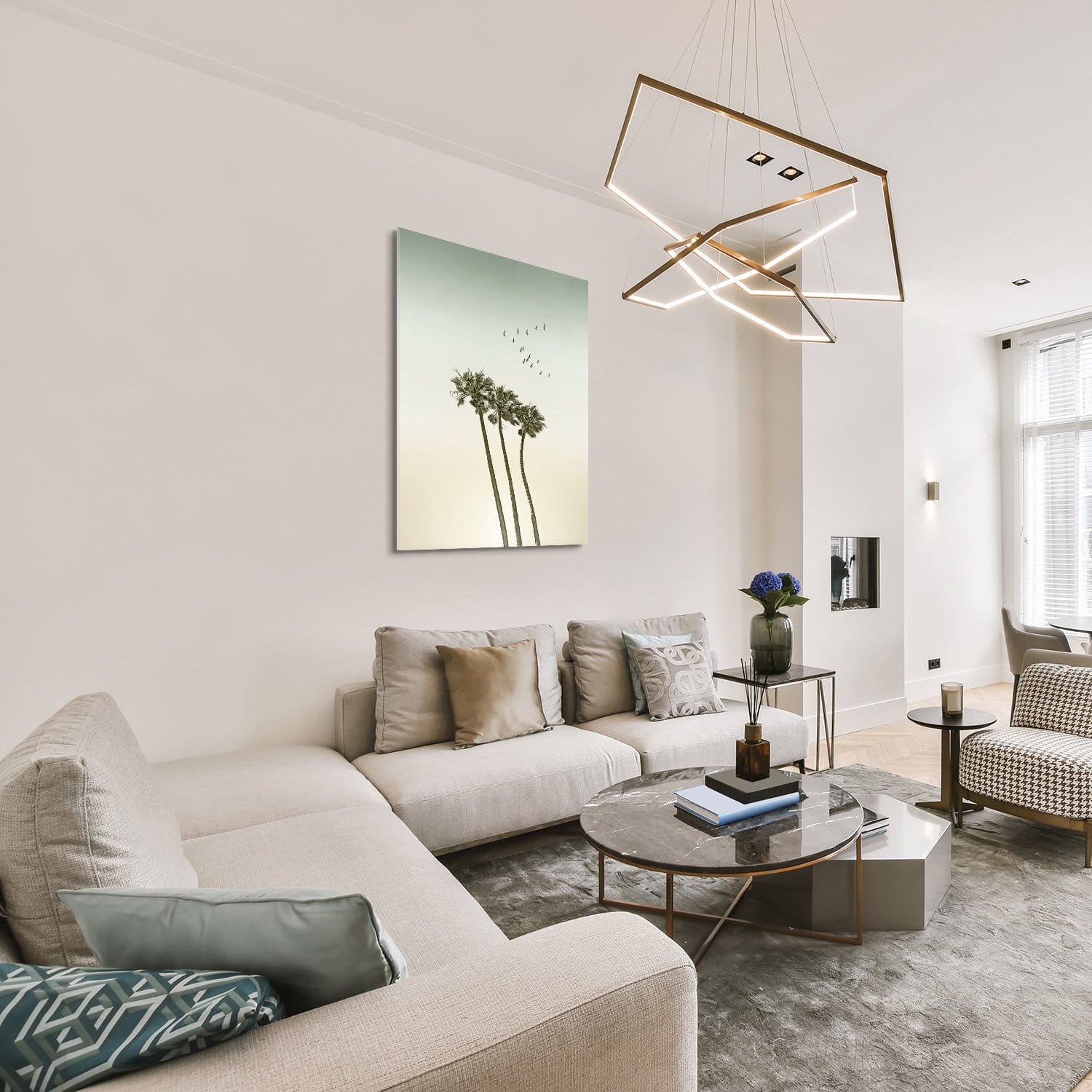 Minimalist Palm Trees & Sunset - Afbeelding 3