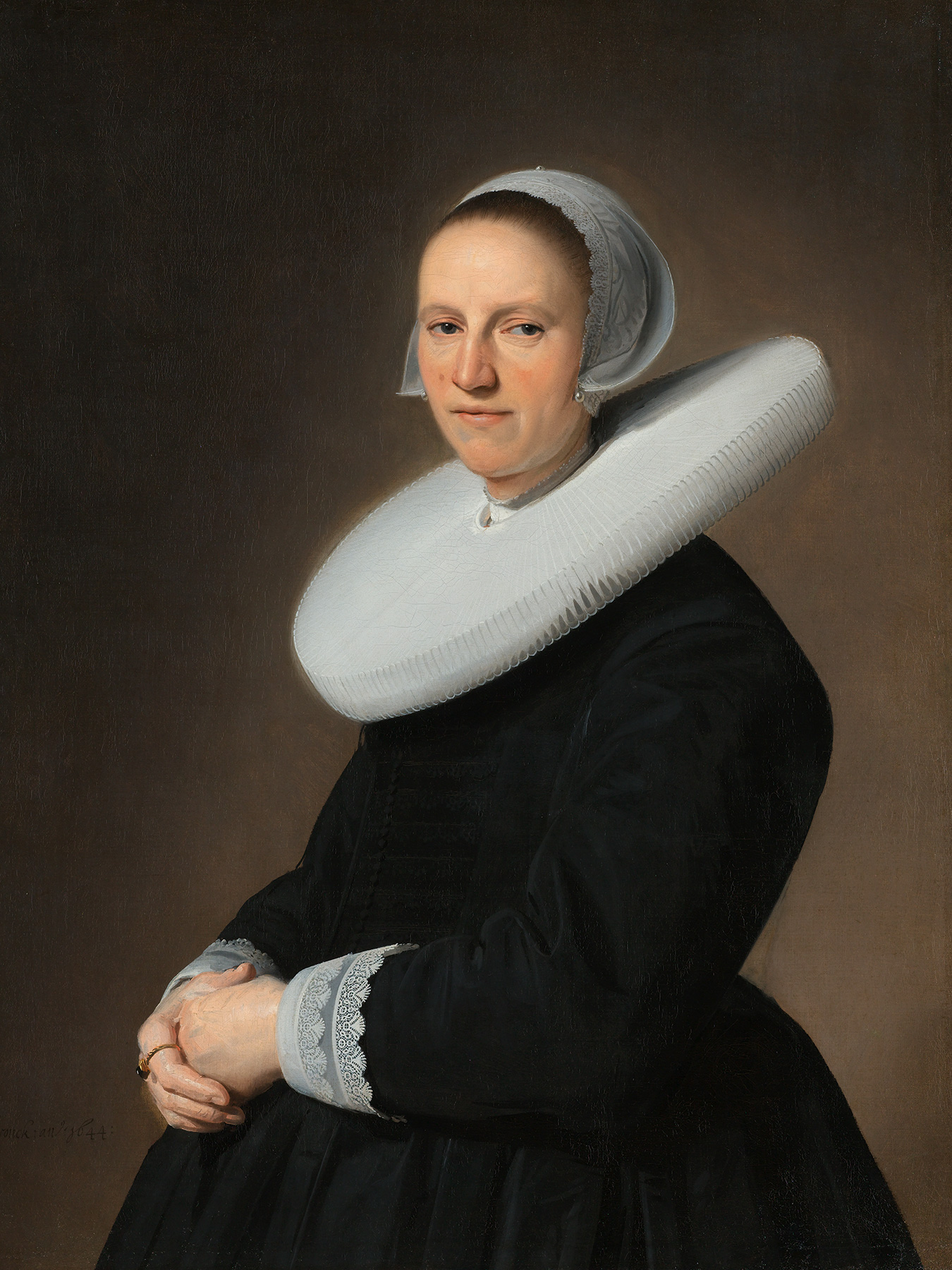 Portret van Adriana Croes, Johannes Cornelisz. Verspronck - Rijksmuseum