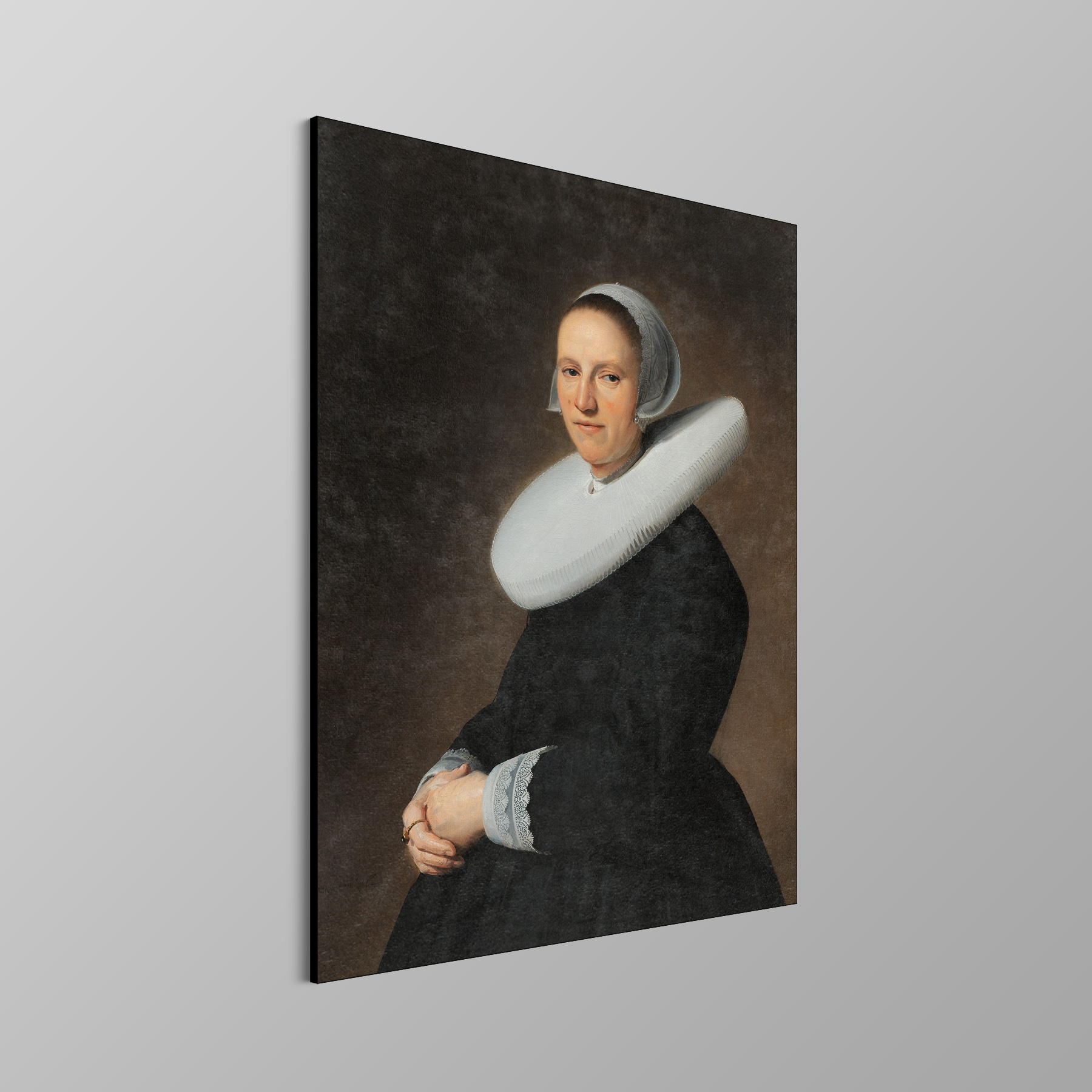 Portret van Adriana Croes, Johannes Cornelisz. Verspronck - Rijksmuseum - Afbeelding 4