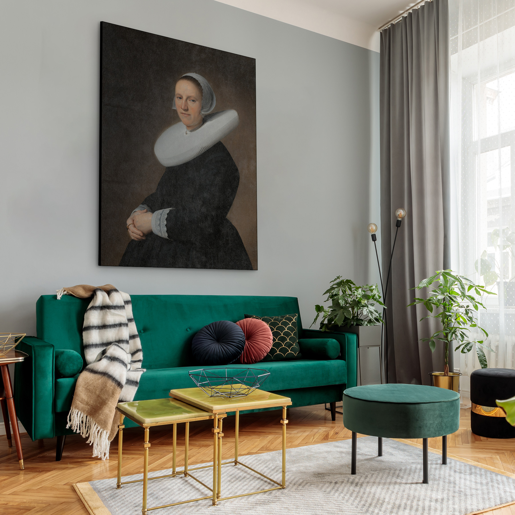 Portret van Adriana Croes, Johannes Cornelisz. Verspronck - Rijksmuseum - Afbeelding 3