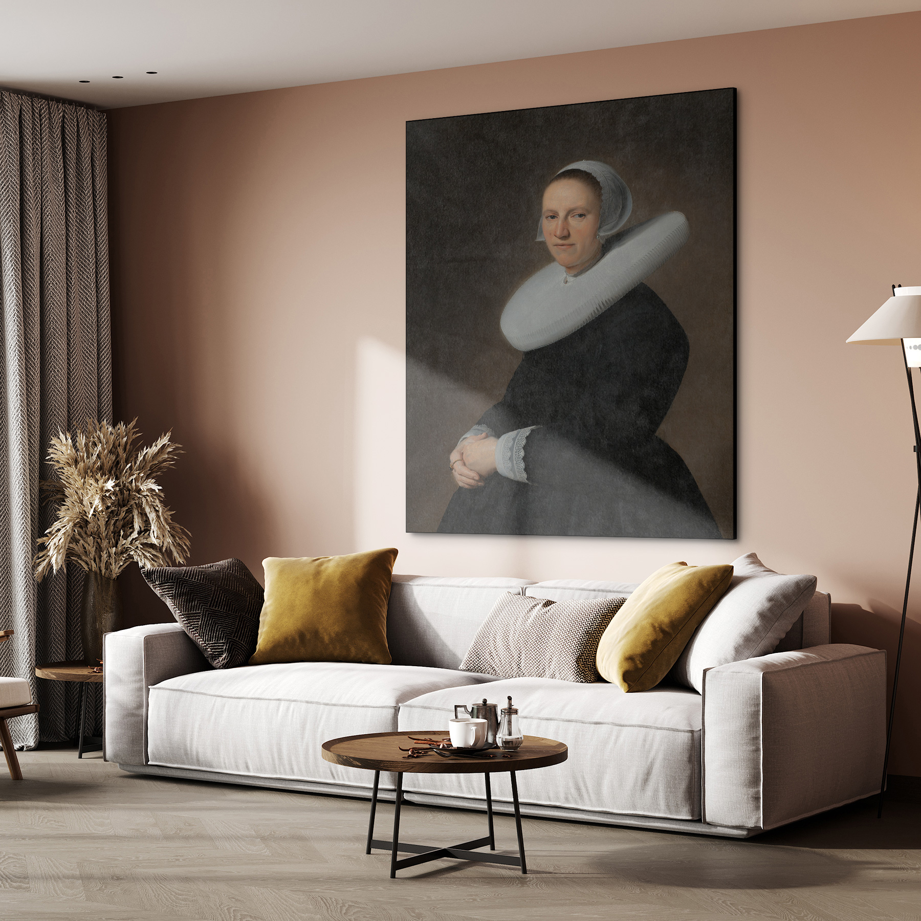 Portret van Adriana Croes, Johannes Cornelisz. Verspronck - Rijksmuseum - Afbeelding 5