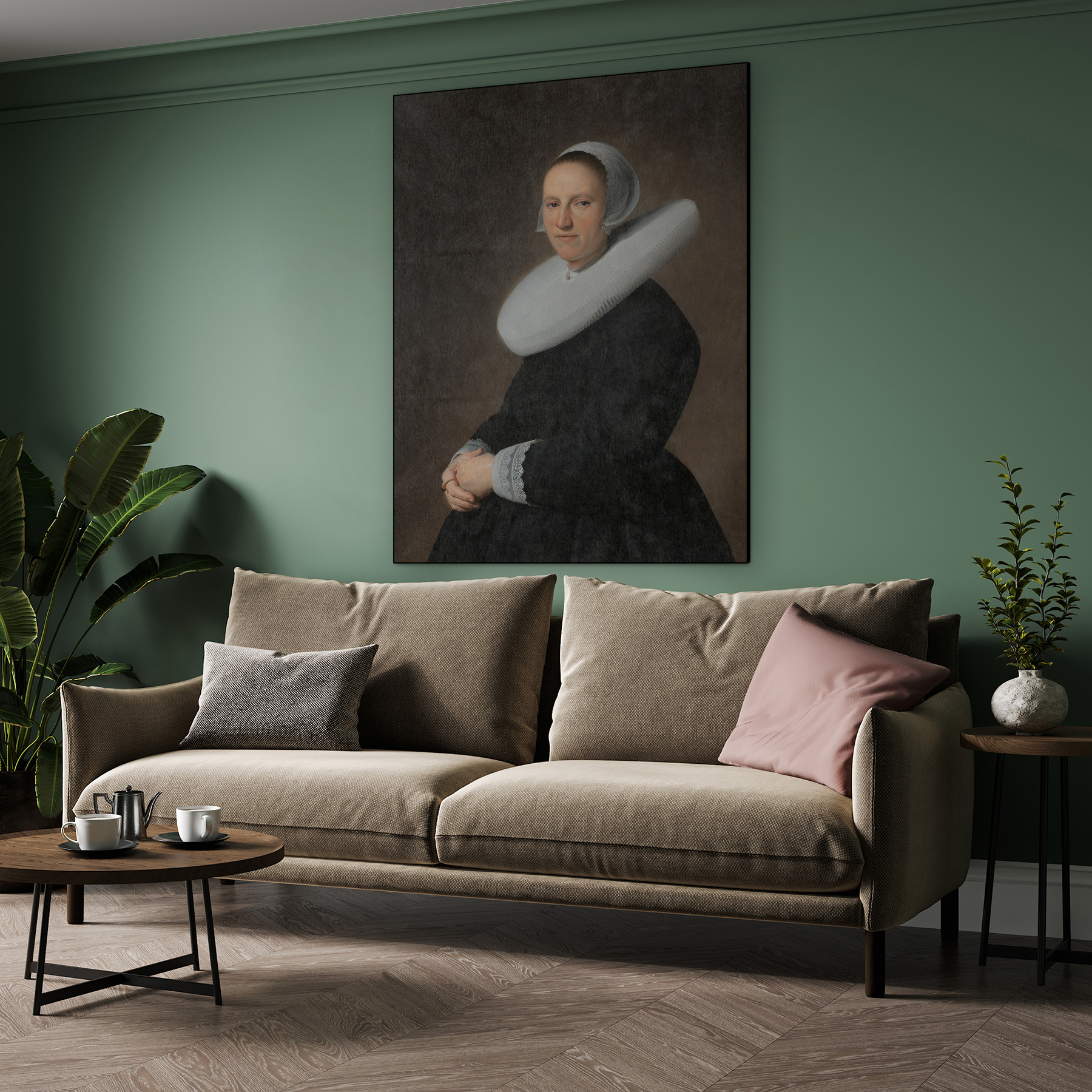 Portret van Adriana Croes, Johannes Cornelisz. Verspronck - Rijksmuseum - Afbeelding 6