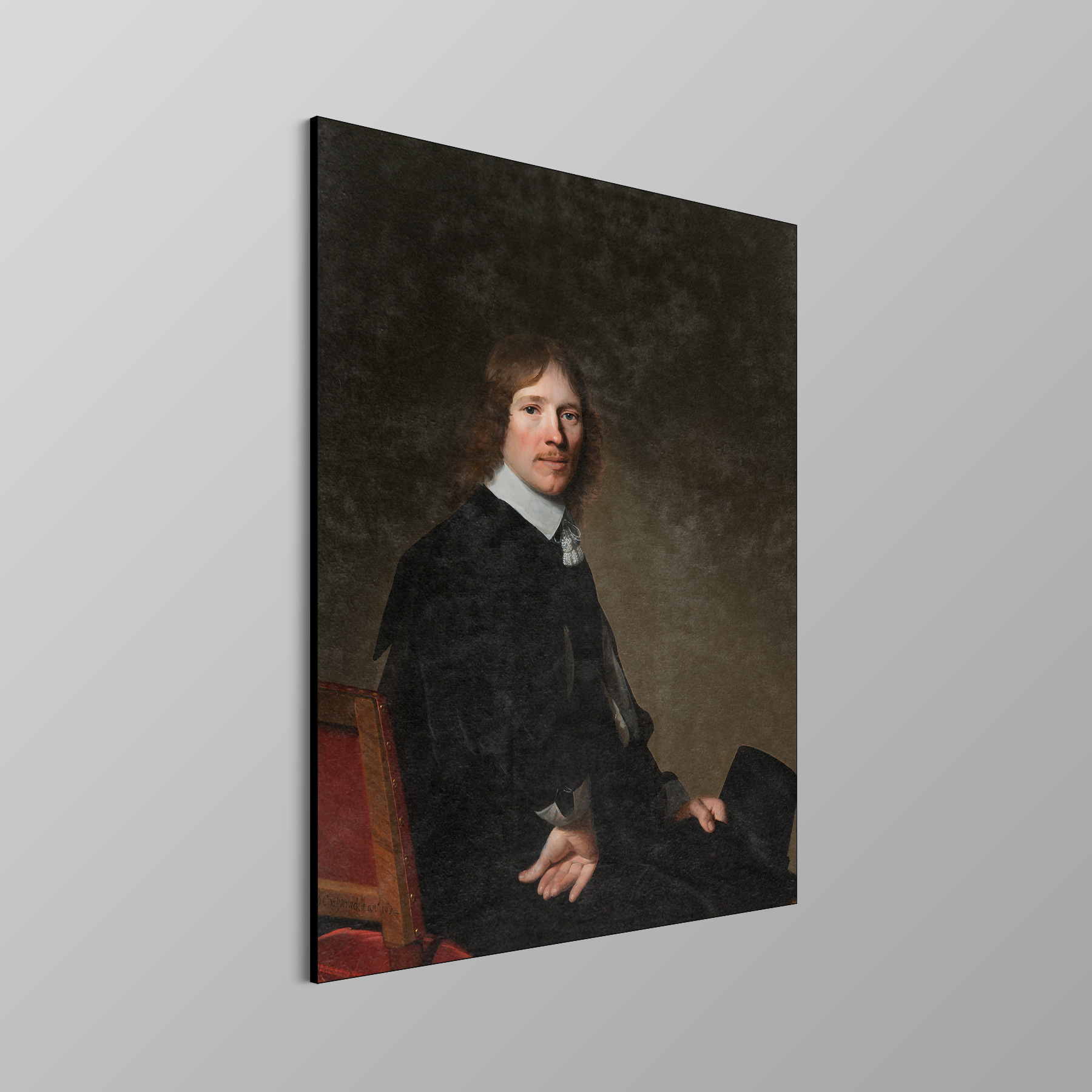 Portret van Eduard Wallis, Johannes Cornelisz. Verspronck - Rijksmuseum - Afbeelding 4