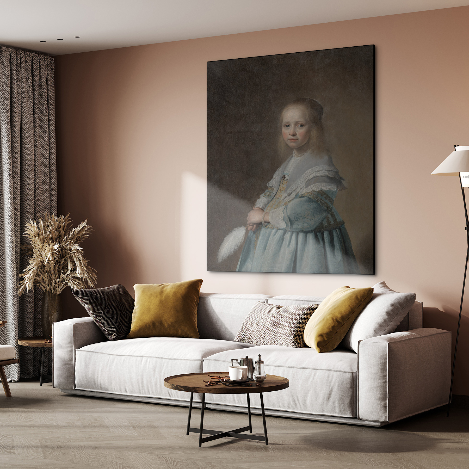 Portret van een meisje in het blauw, Johannes Cornelisz. Verspronck - Rijksmuseum - Afbeelding 6