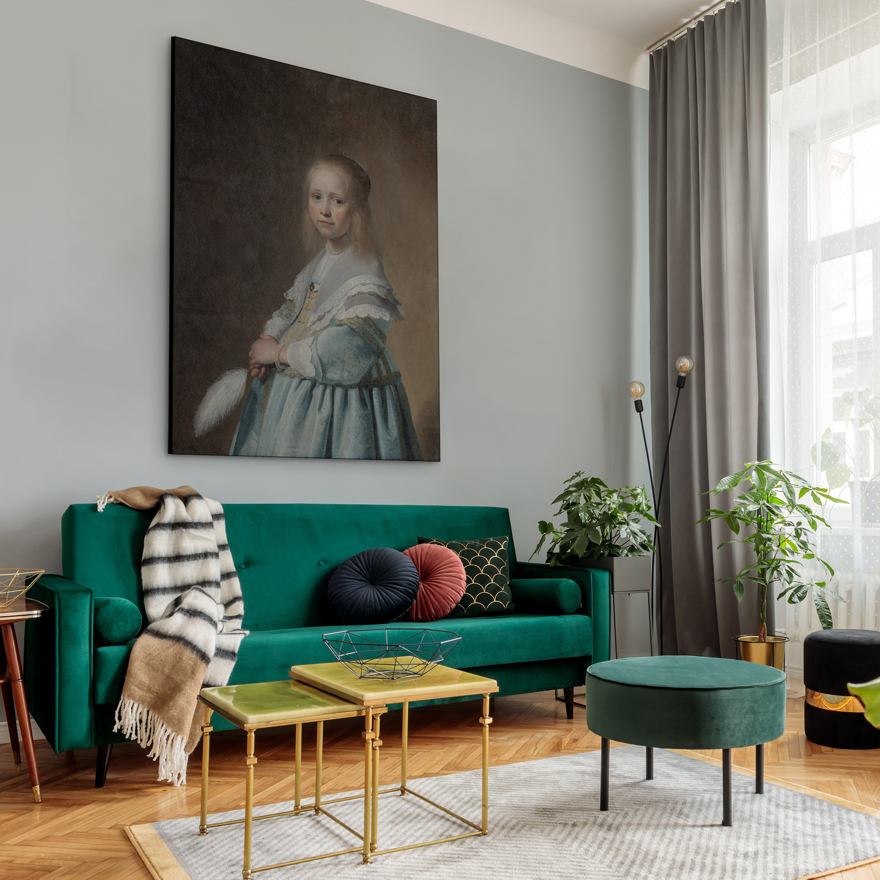 Portret van een meisje in het blauw, Johannes Cornelisz. Verspronck - Rijksmuseum - Afbeelding 3