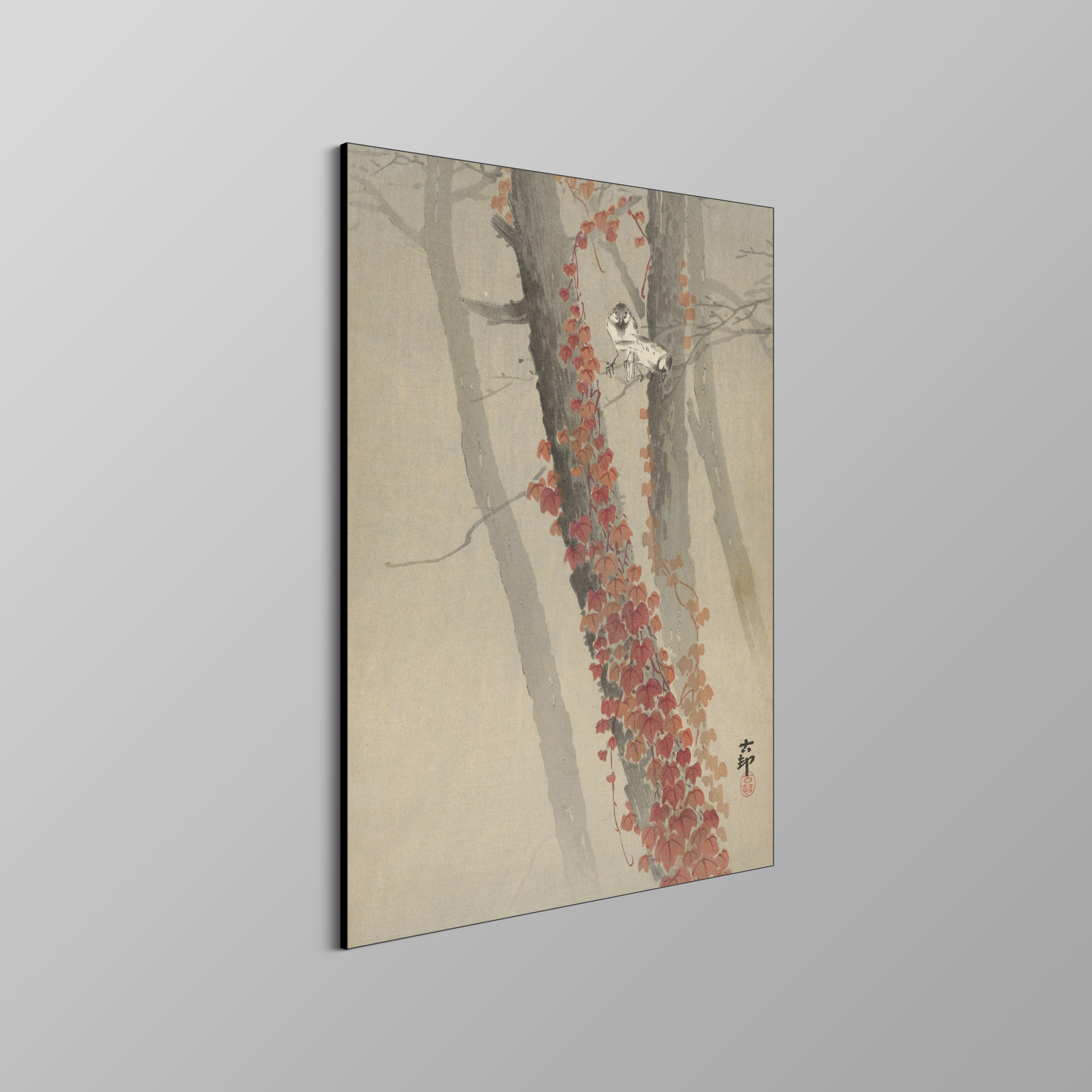 Rode klimop - Ohara Koson - Rijksmuseum - Afbeelding 4