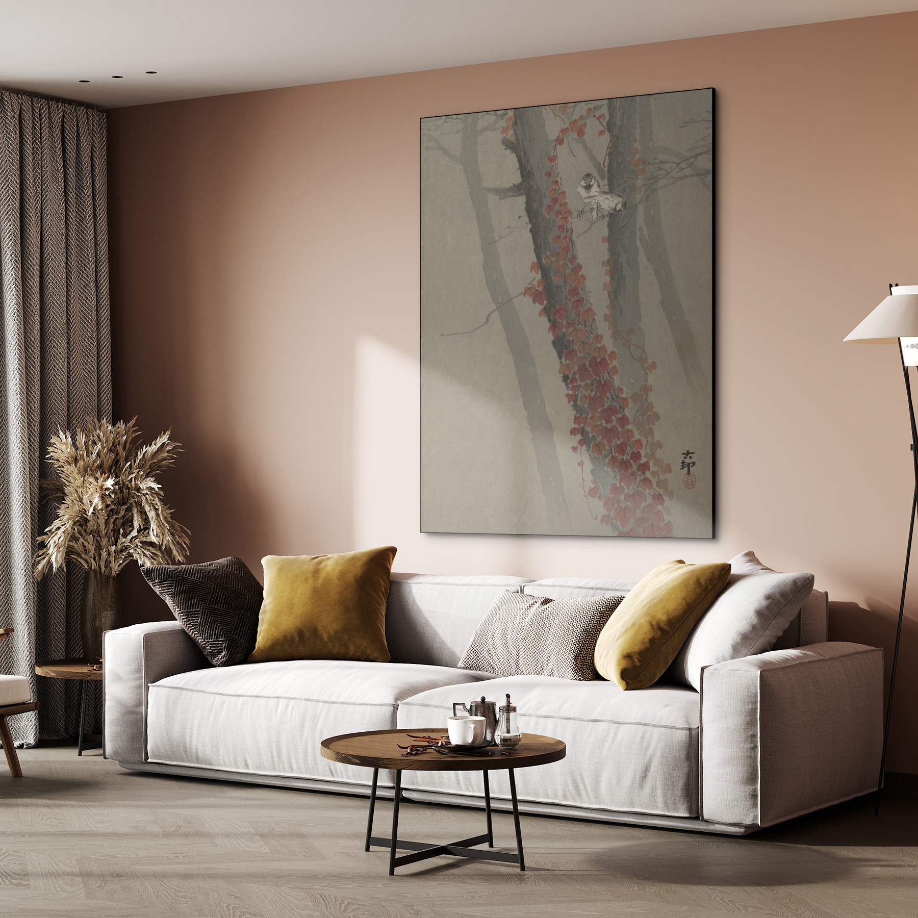 Rode klimop - Ohara Koson - Rijksmuseum - Afbeelding 3