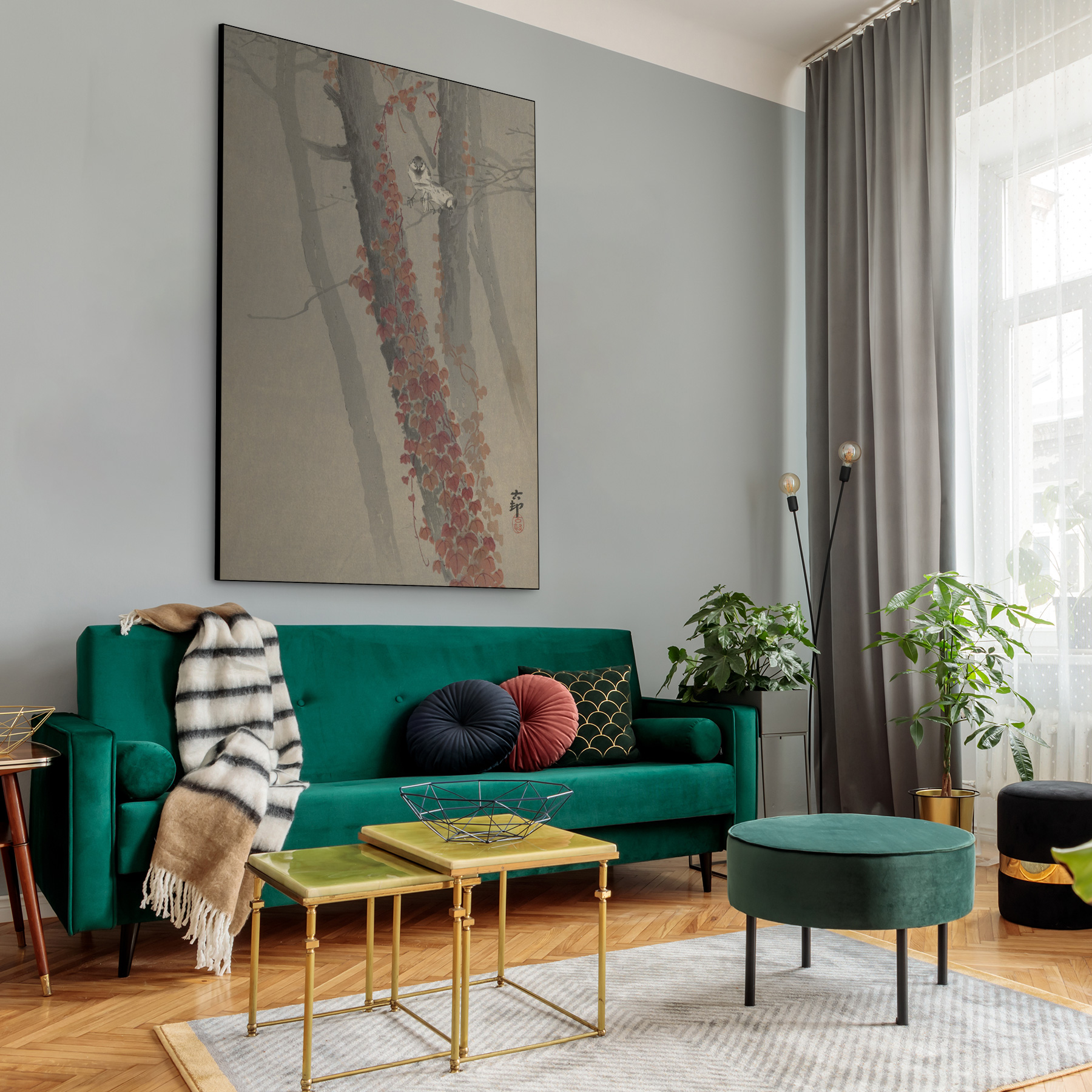 Rode klimop - Ohara Koson - Rijksmuseum - Afbeelding 5