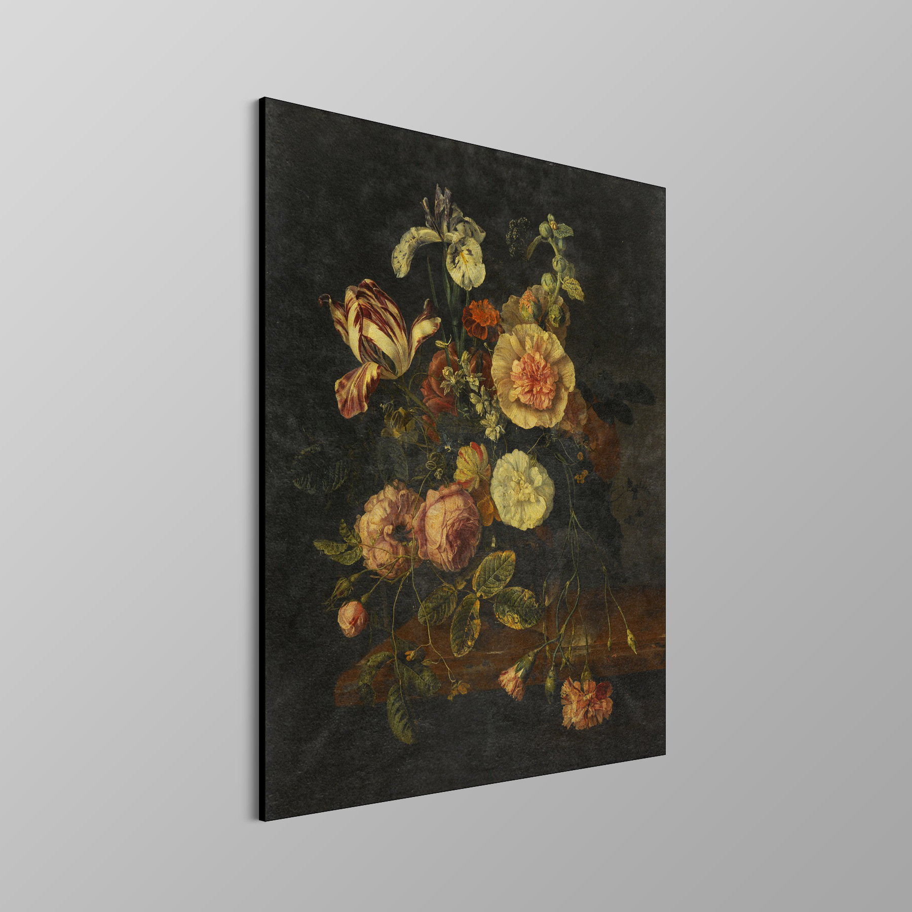 Stilleven met bloemen, Jacob van Walscapelle - Rijksmuseum - Afbeelding 4