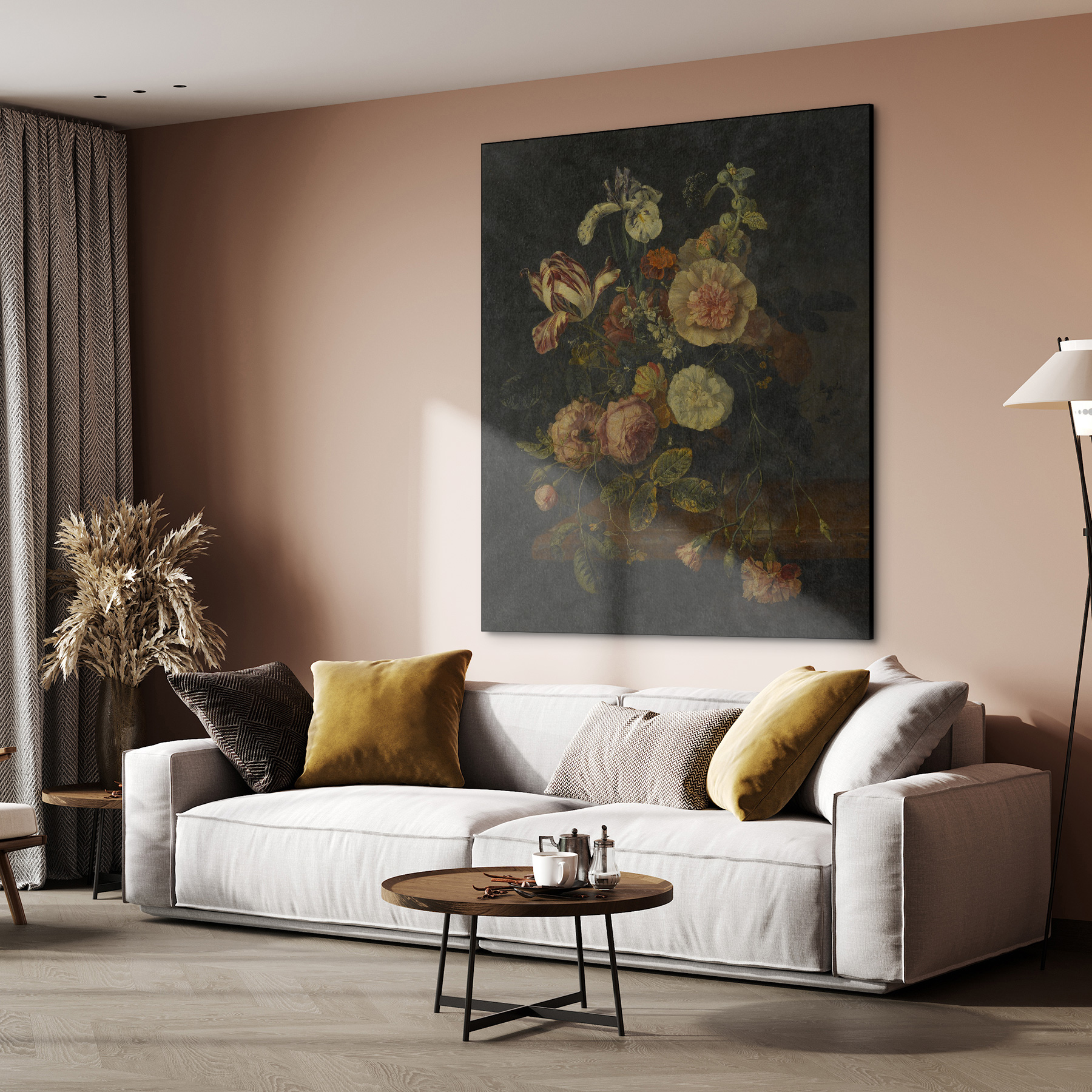 Stilleven met bloemen, Jacob van Walscapelle - Rijksmuseum - Afbeelding 5