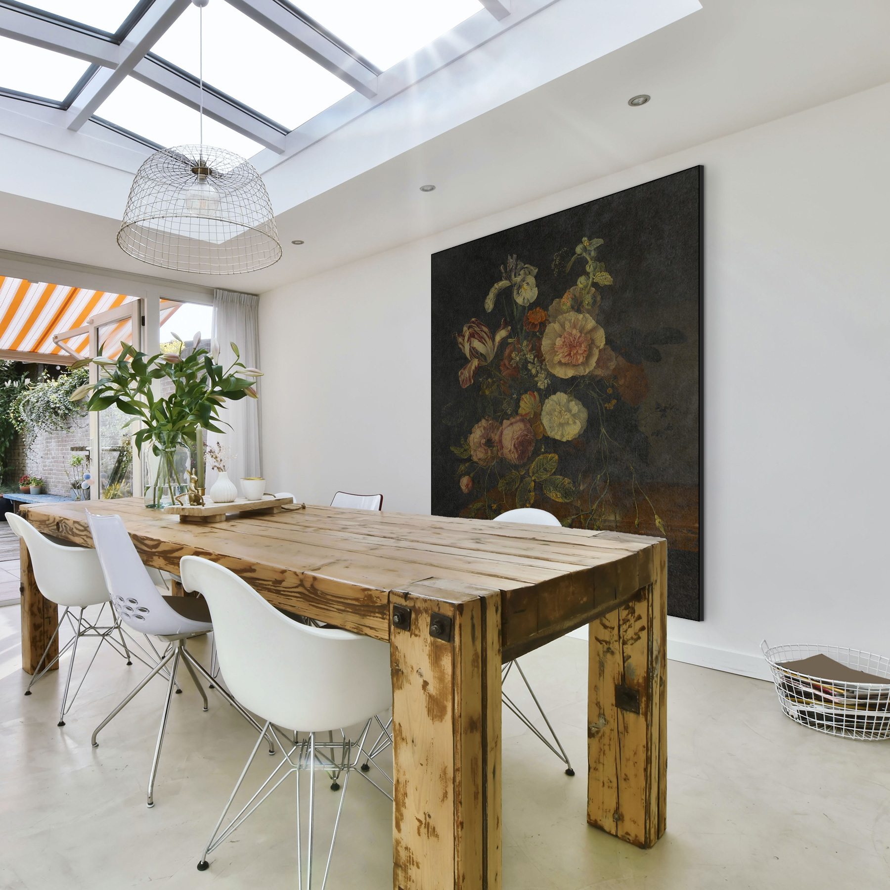 Stilleven met bloemen, Jacob van Walscapelle - Rijksmuseum - Afbeelding 2