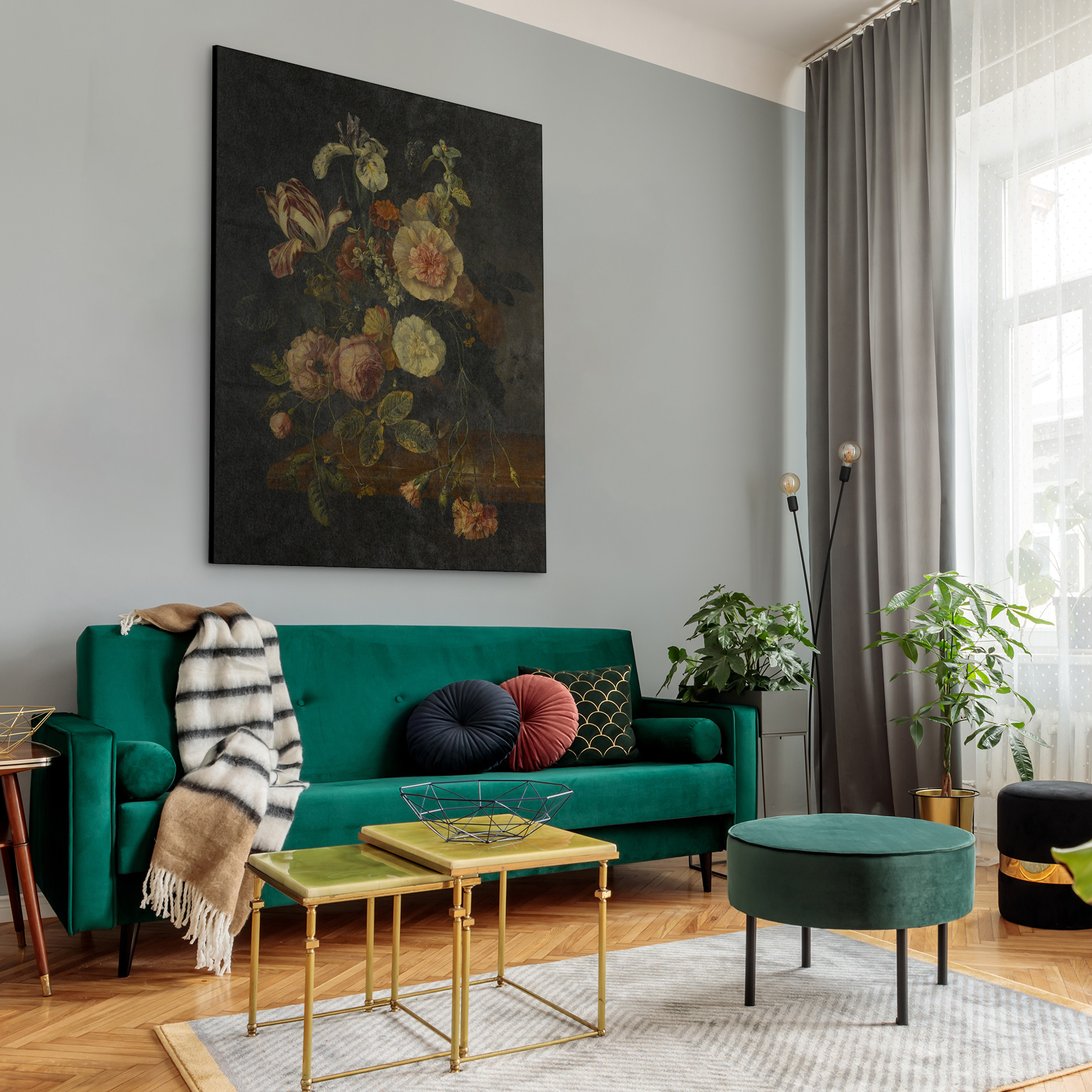 Stilleven met bloemen, Jacob van Walscapelle - Rijksmuseum - Afbeelding 6