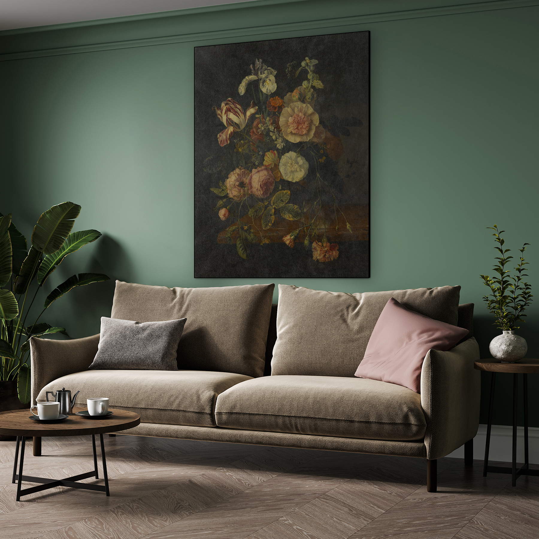 Stilleven met bloemen, Jacob van Walscapelle - Rijksmuseum - Afbeelding 7