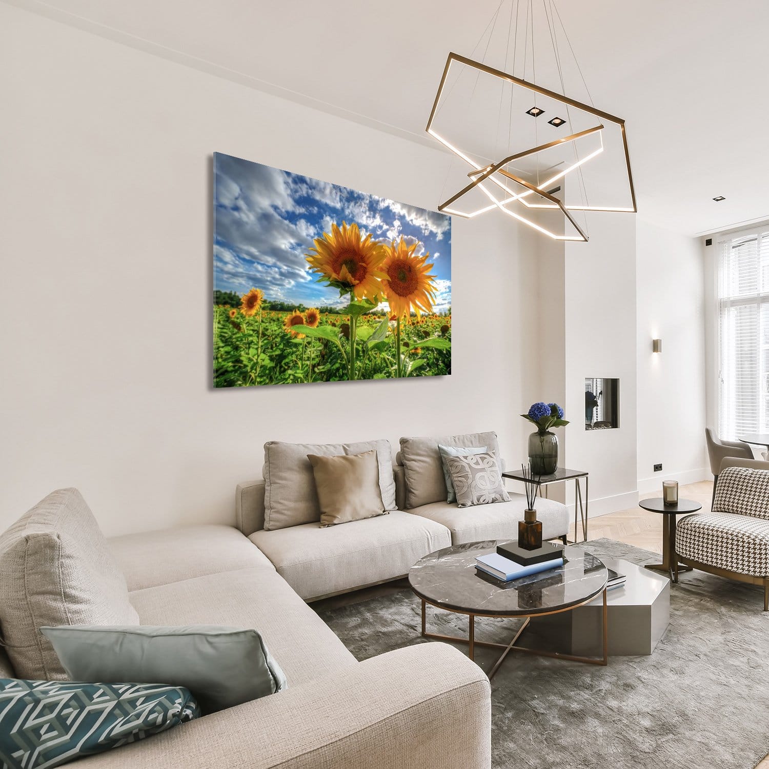 Sunflowers At Sunset - Afbeelding 3