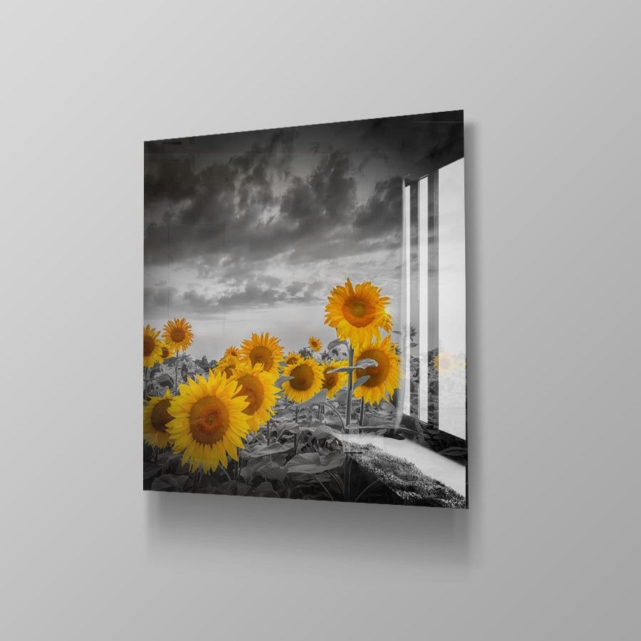 Sunflowers in the evening - Afbeelding 4