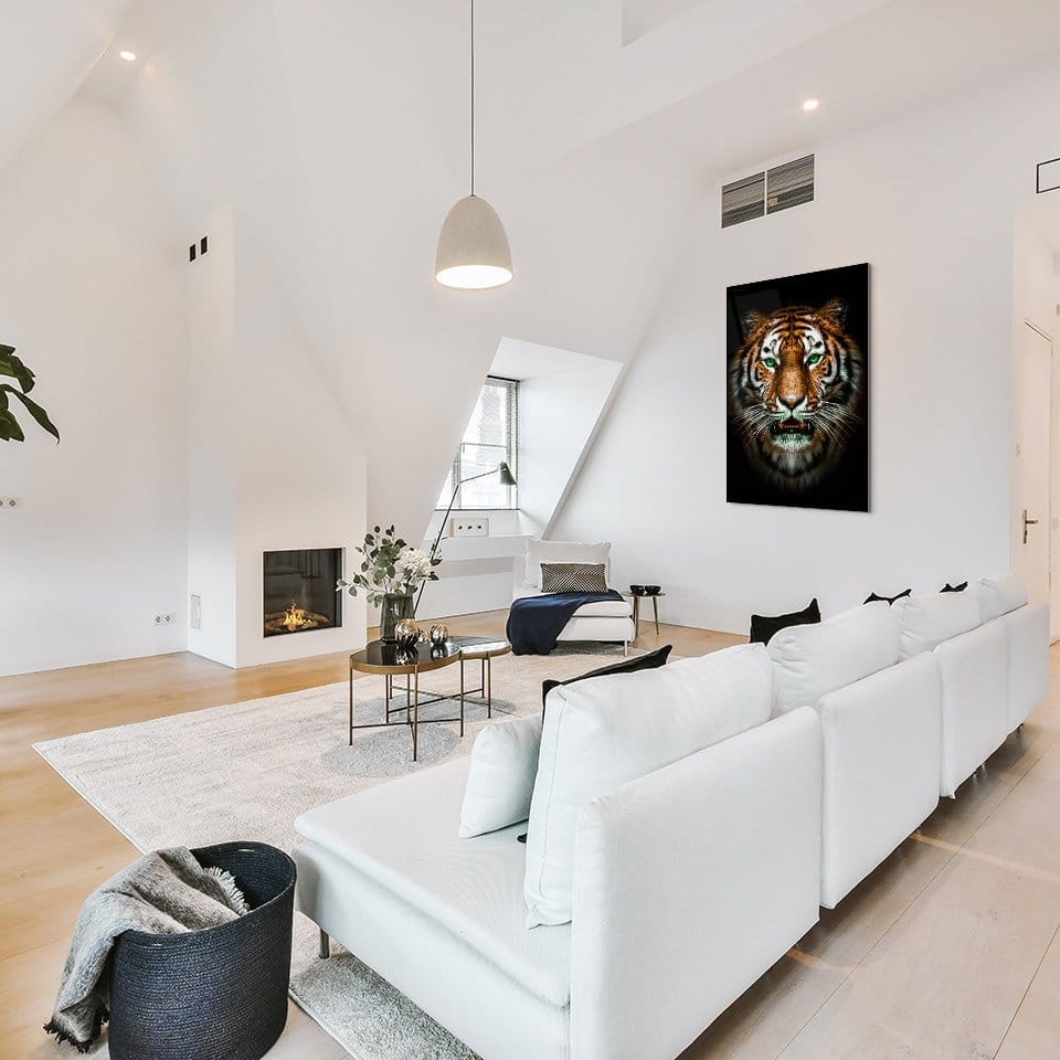 Tiger on black - Afbeelding 3