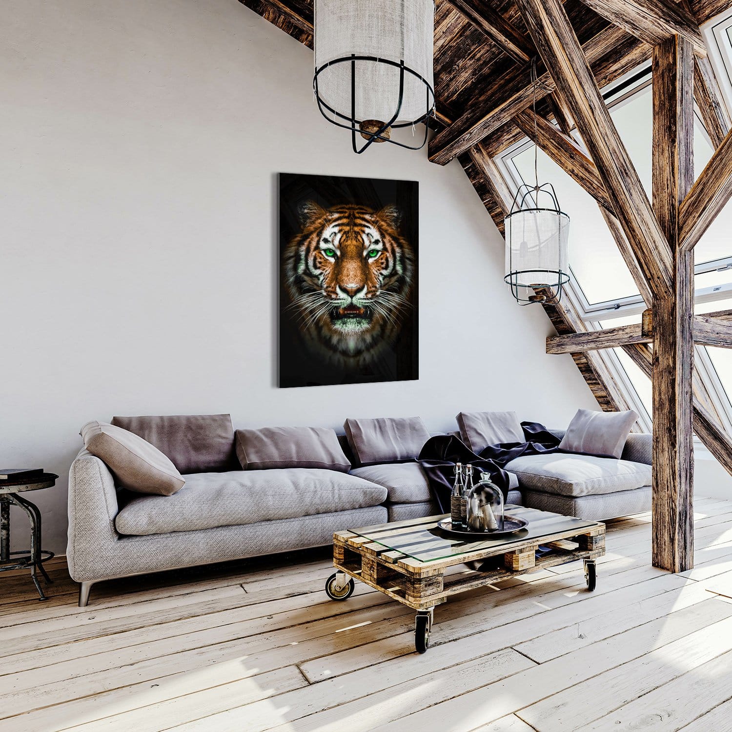 Tiger on black - Afbeelding 5