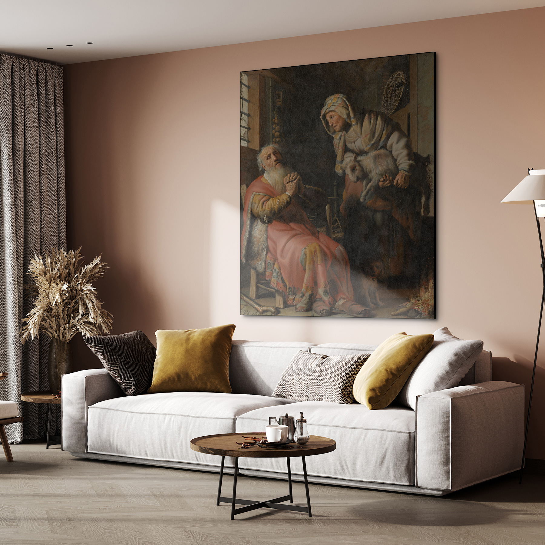 Tobit en Anna met het bokje, Rembrandt van Rijn - Rijksmuseum - Afbeelding 5